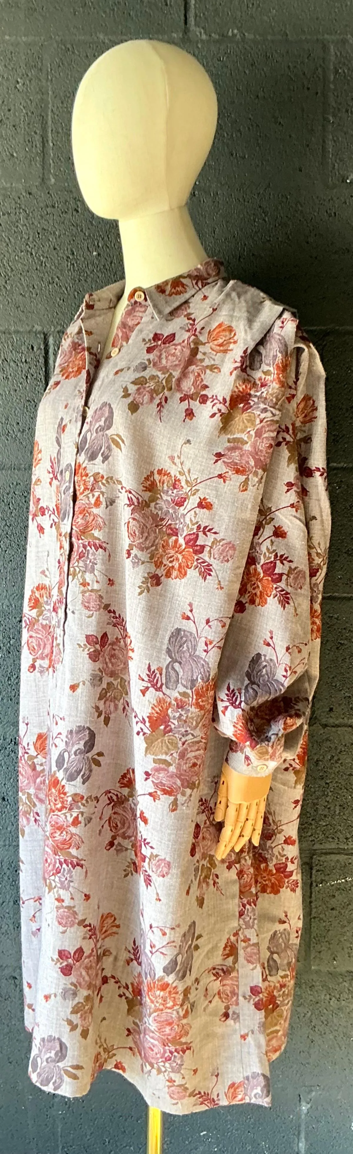 Vintage Lanvin Paris Floral Tunic Dress — additional photo 4