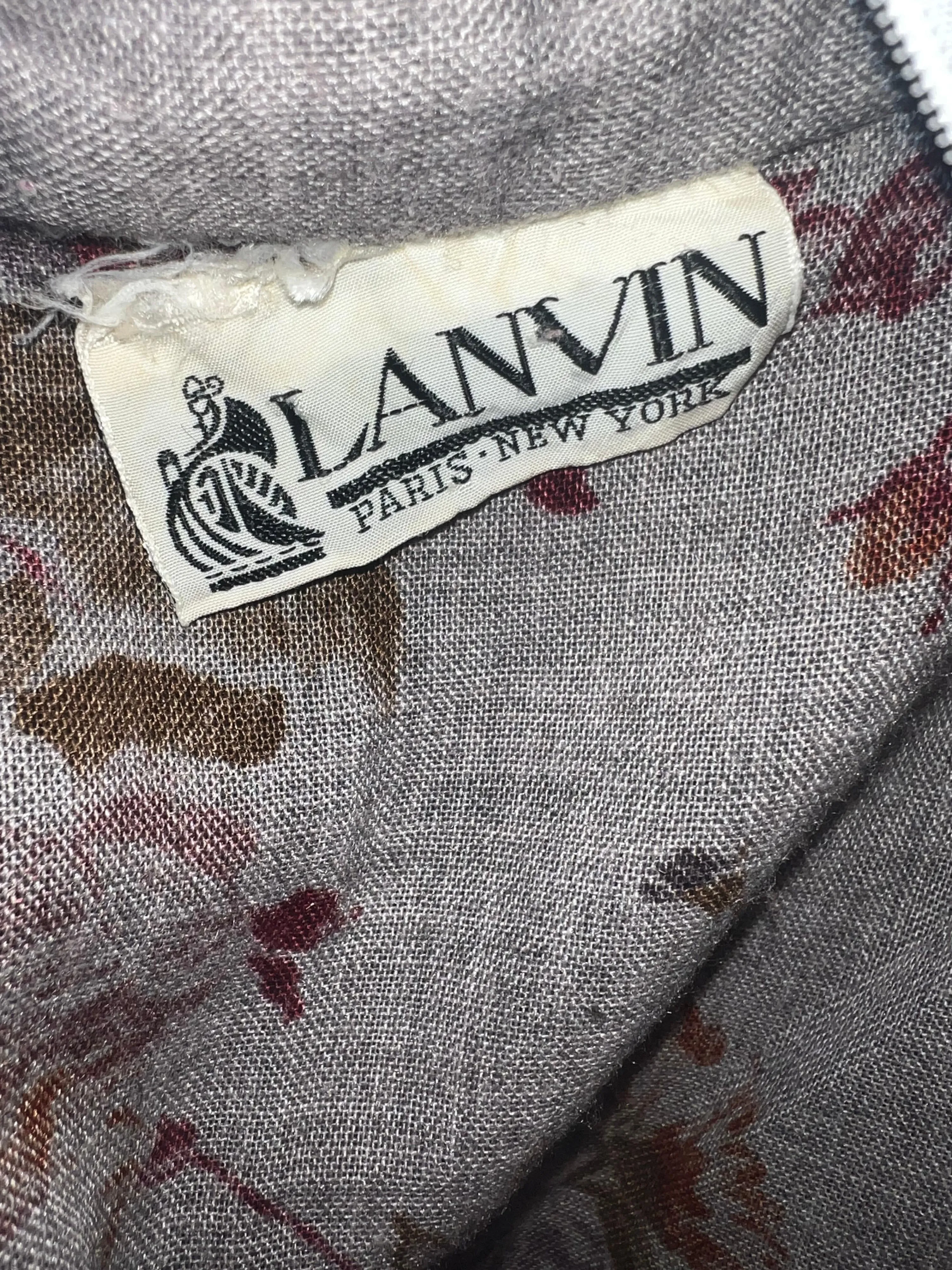 Vintage Lanvin Paris Floral Tunic Dress — additional photo 8