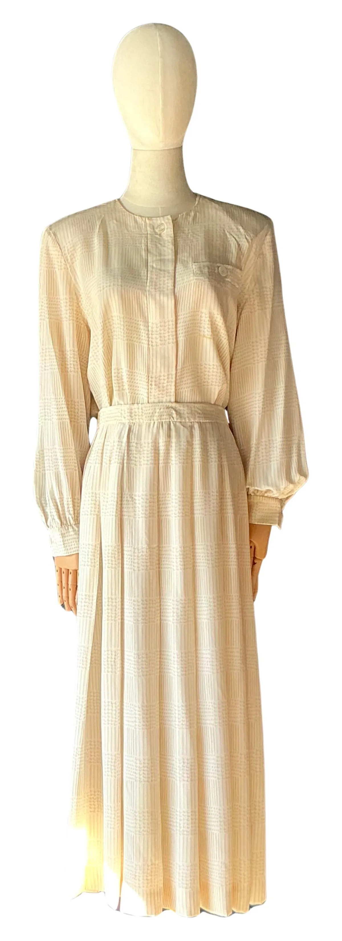 Vintage Gloria Sachs Two Piece Blouse & Skirt Set