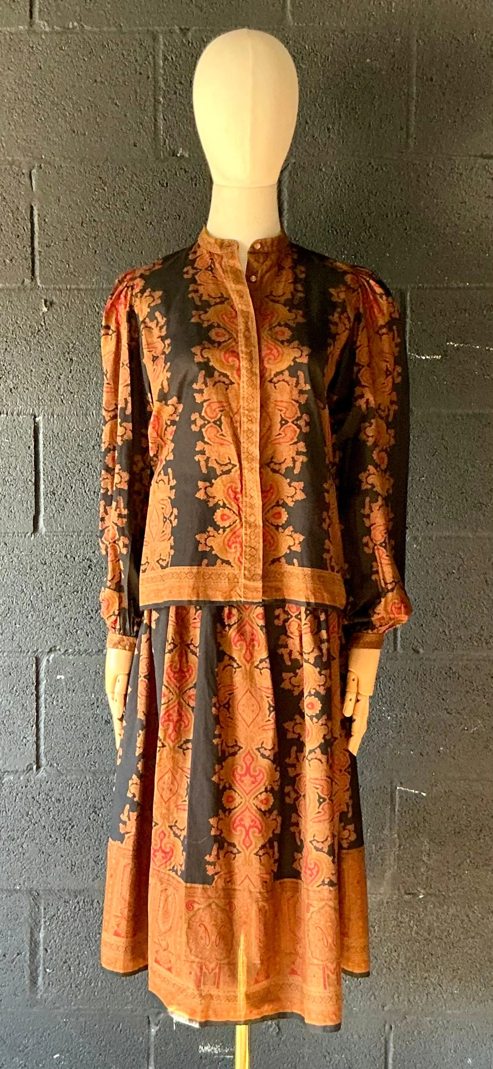 Vintage Gloria Sachs Blouse & Skirt Set — additional photo 2