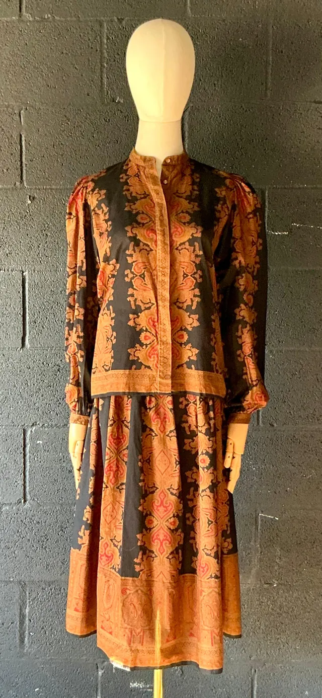 Vintage Gloria Sachs Blouse & Skirt Set — additional photo 2