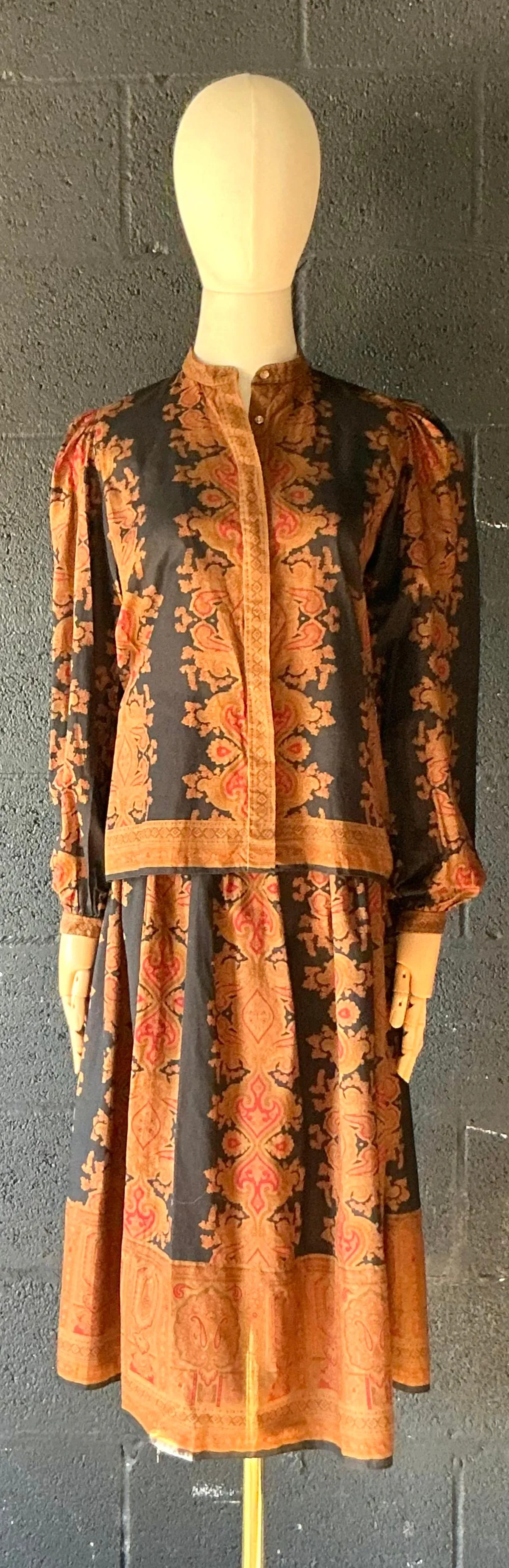 Vintage Gloria Sachs Blouse & Skirt Set — additional photo 2