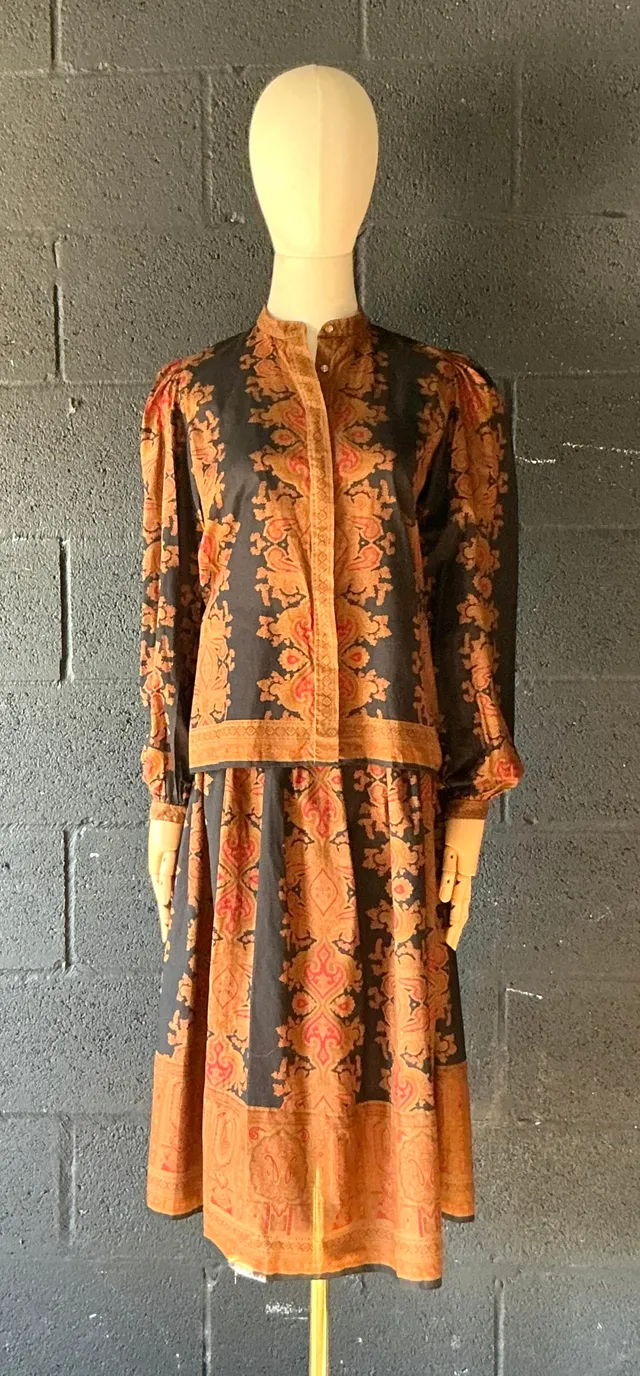 Vintage Gloria Sachs Blouse & Skirt Set — additional photo 3
