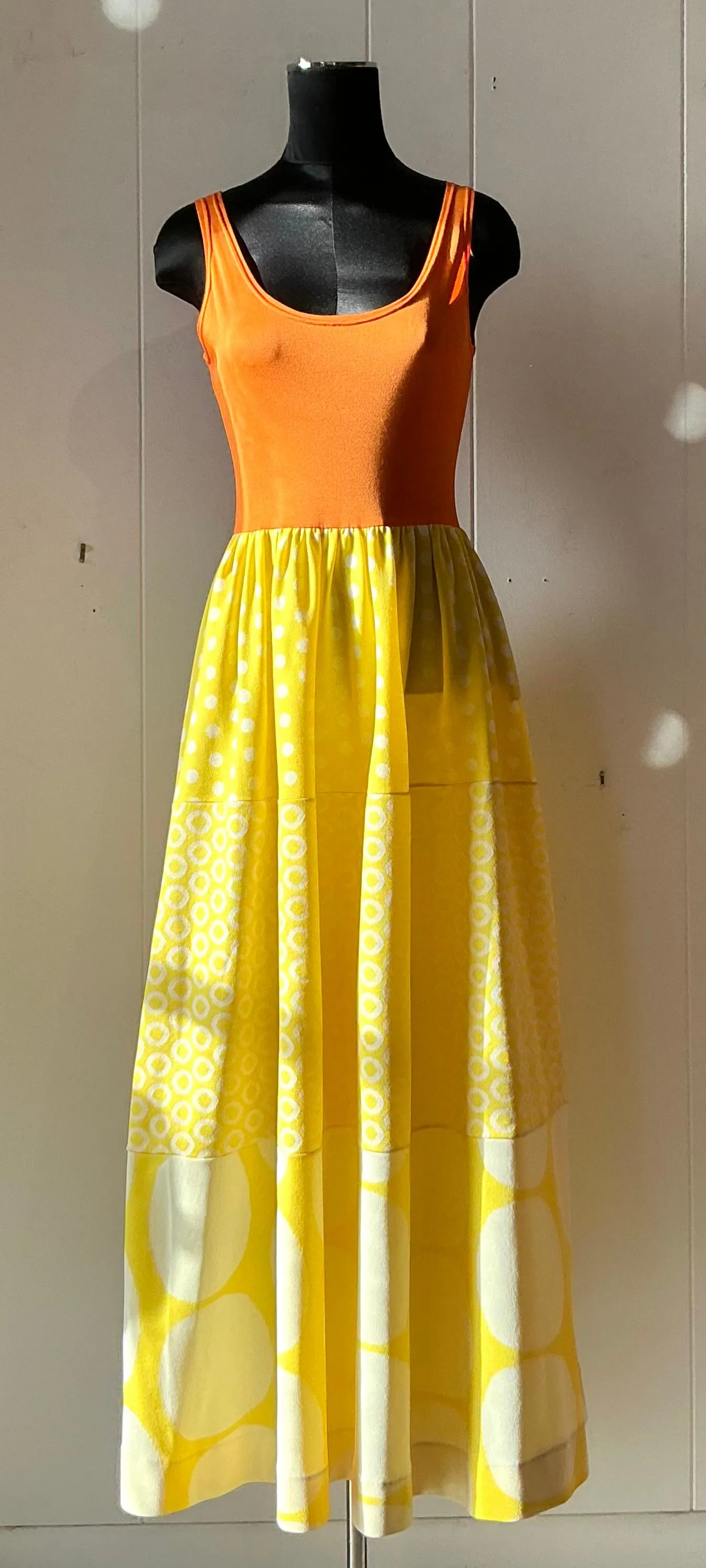 Vintage Boho Rudi Gernreich Orange & Yellow Dress — additional photo 6