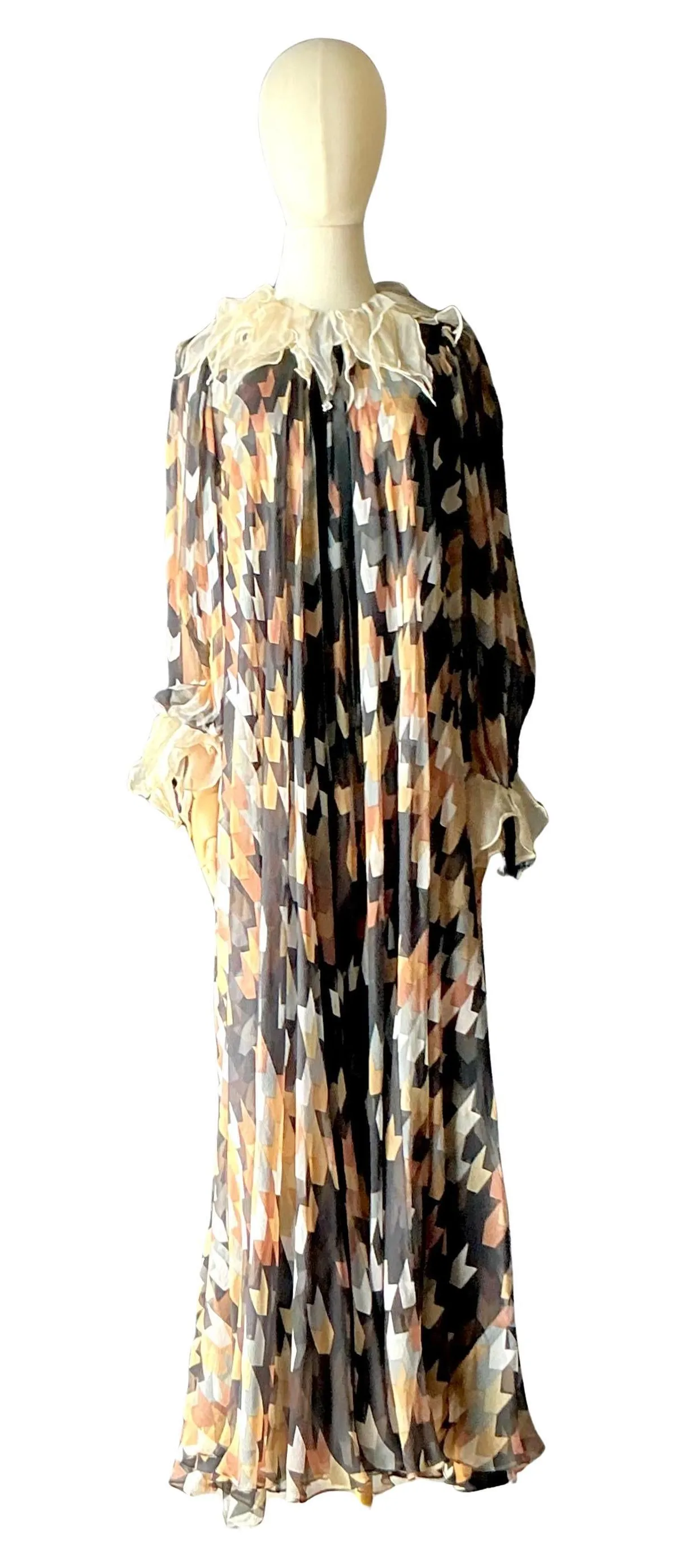 Vintage Gina Fratini Silk Maxi Dress