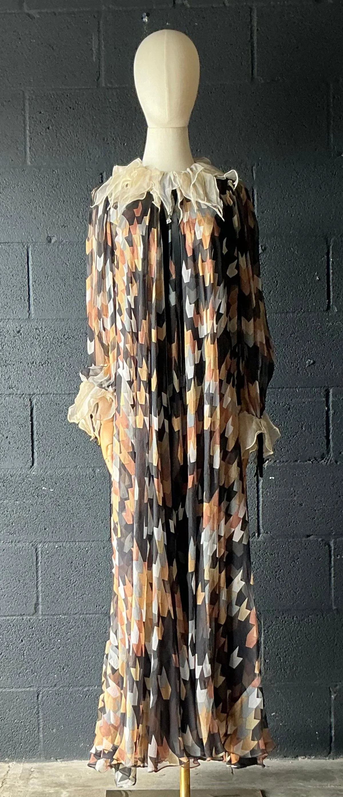 Vintage Gina Fratini Silk Maxi Dress — additional photo 2