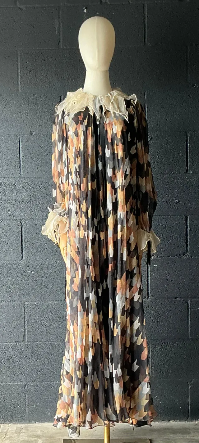 Vintage Gina Fratini Silk Maxi Dress — additional photo 3