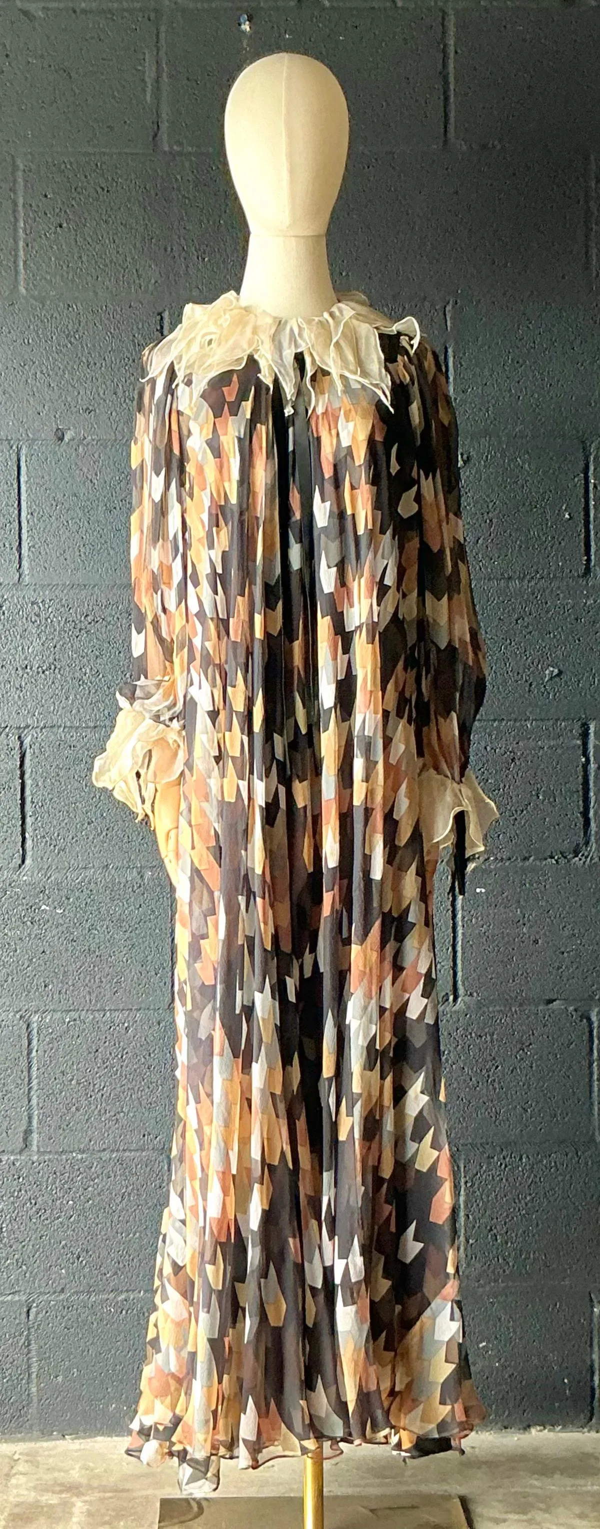 Vintage Gina Fratini Silk Maxi Dress — additional photo 3
