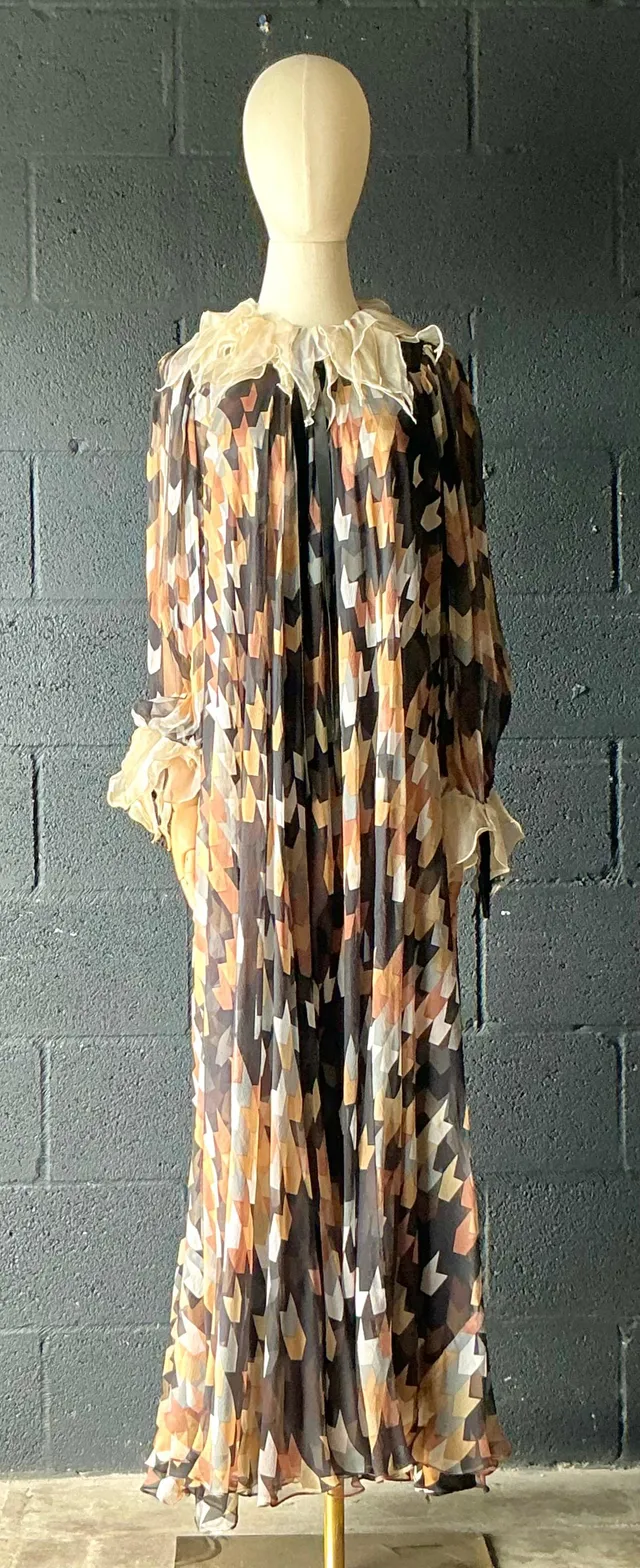 Vintage Gina Fratini Silk Maxi Dress — additional photo 4