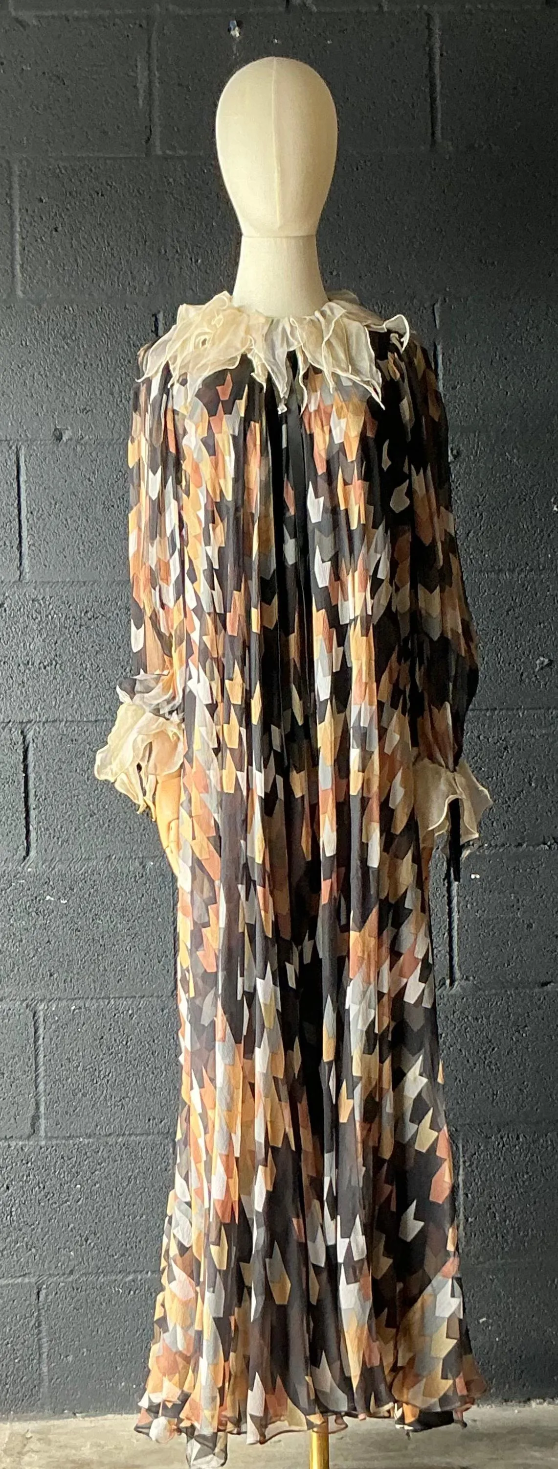 Vintage Gina Fratini Silk Maxi Dress — additional photo 5