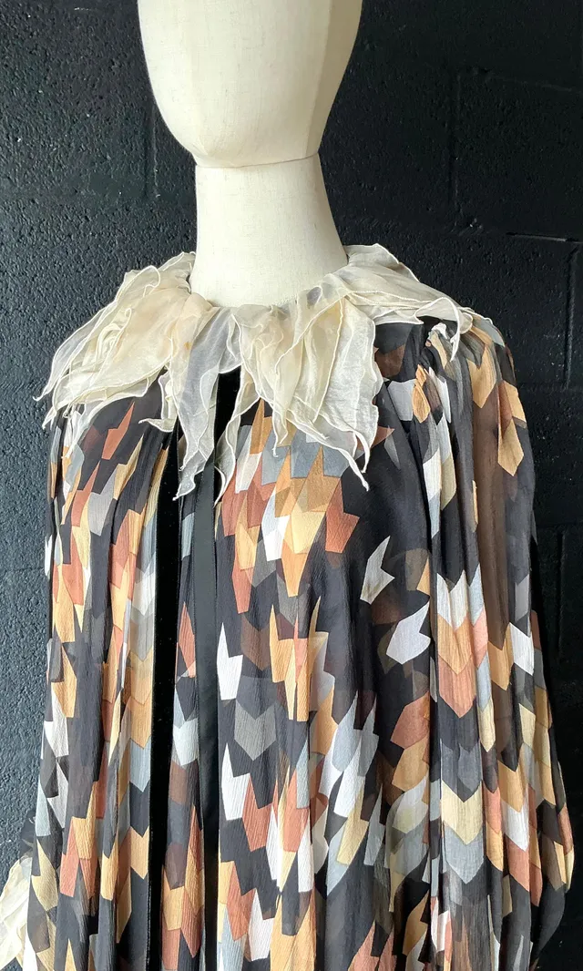 Vintage Gina Fratini Silk Maxi Dress — additional photo 7