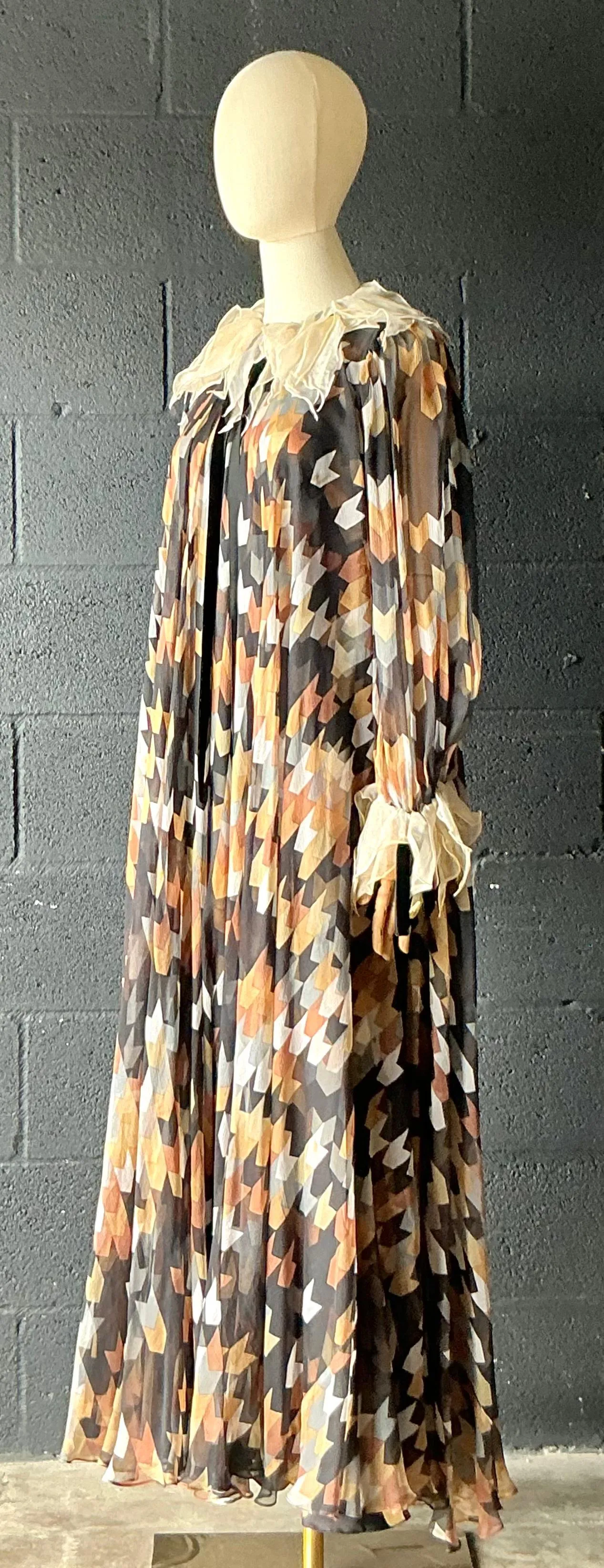 Vintage Gina Fratini Silk Maxi Dress — additional photo 8