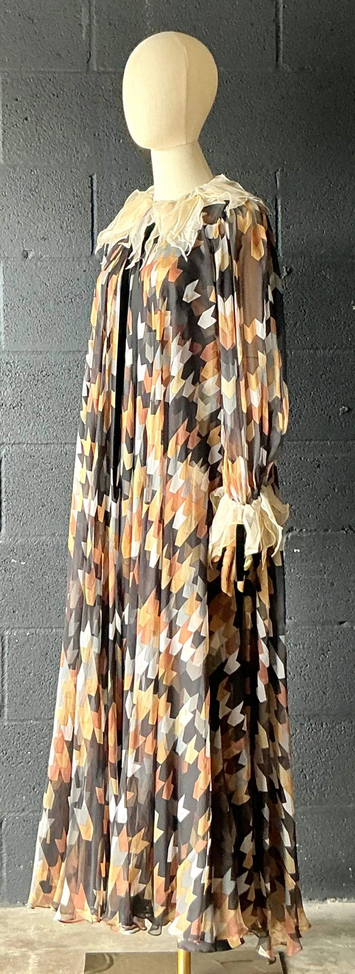 Vintage Gina Fratini Silk Maxi Dress — additional photo 7