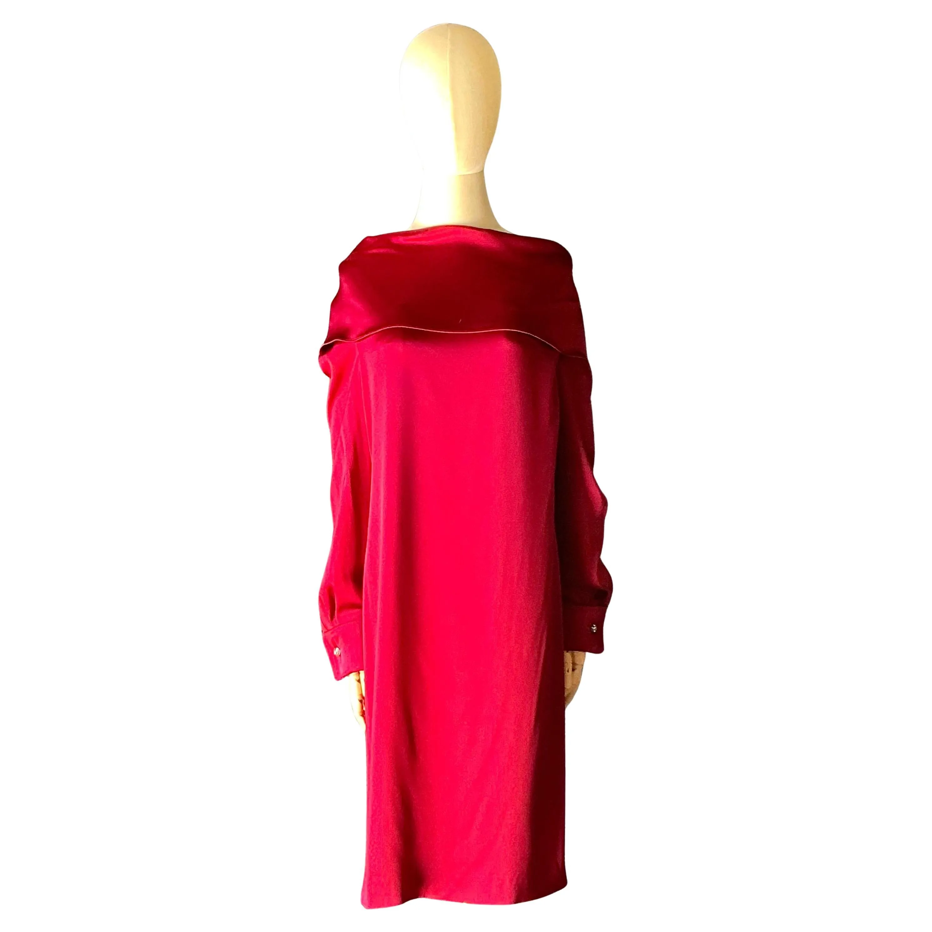 Vintage Escada Red Off the Shoulder Dress — additional photo 1