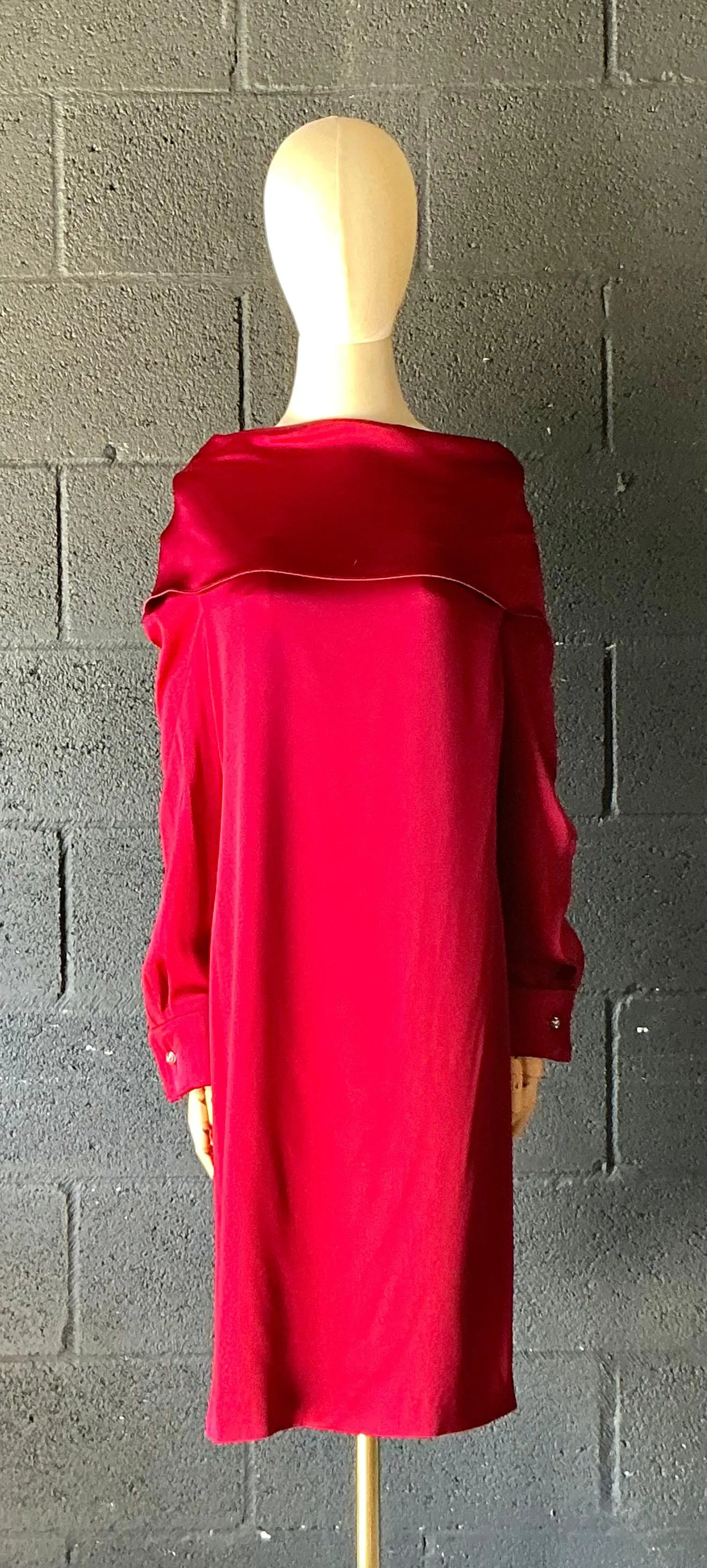 Vintage Escada Red Off the Shoulder Dress — additional photo 3