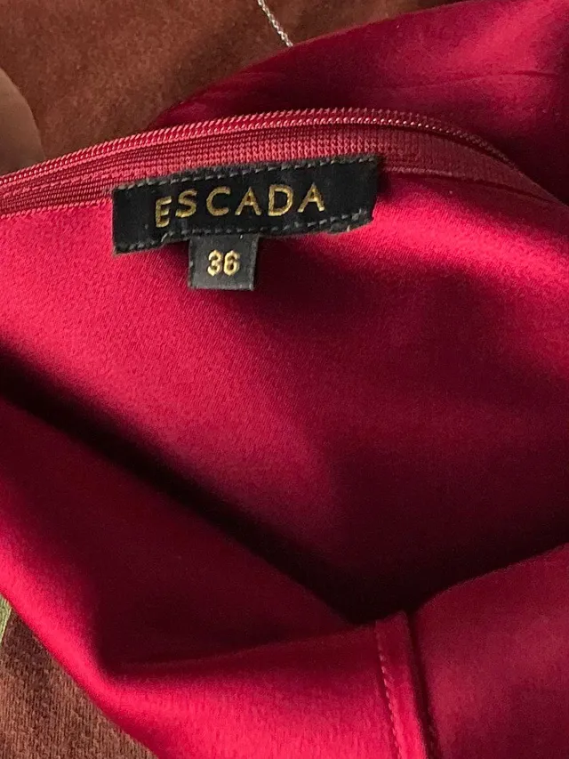 Vintage Escada Red Off the Shoulder Dress — additional photo 7