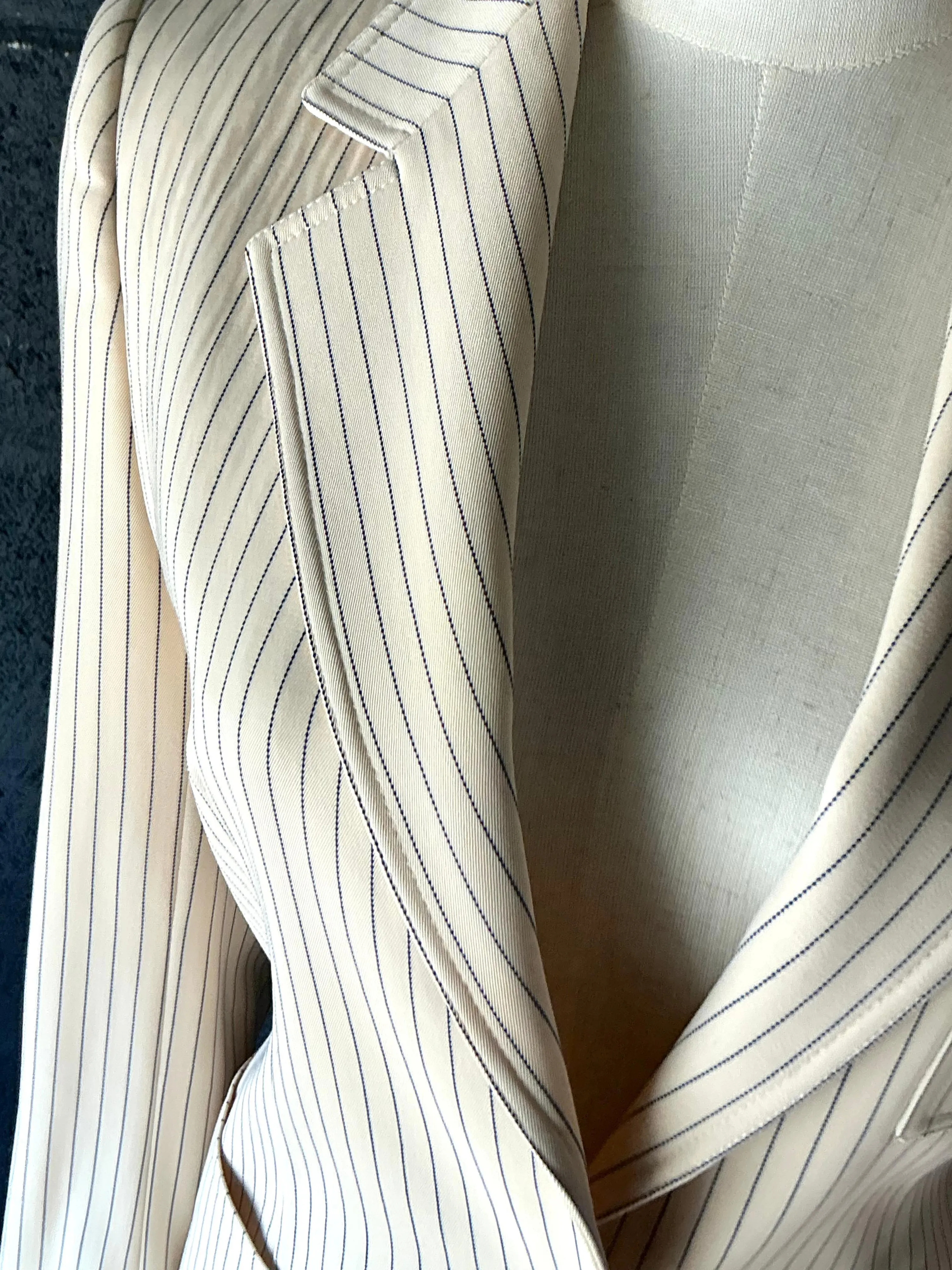 Vintage Givenchy Pinstripe Blazer Set — additional photo 4