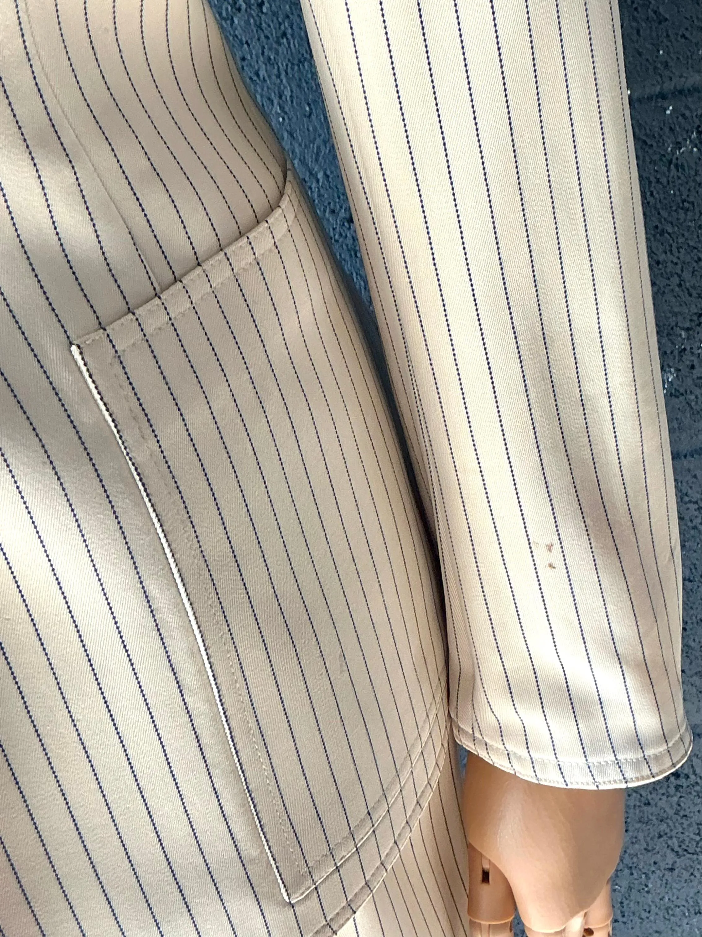 Vintage Givenchy Pinstripe Blazer Set — additional photo 5