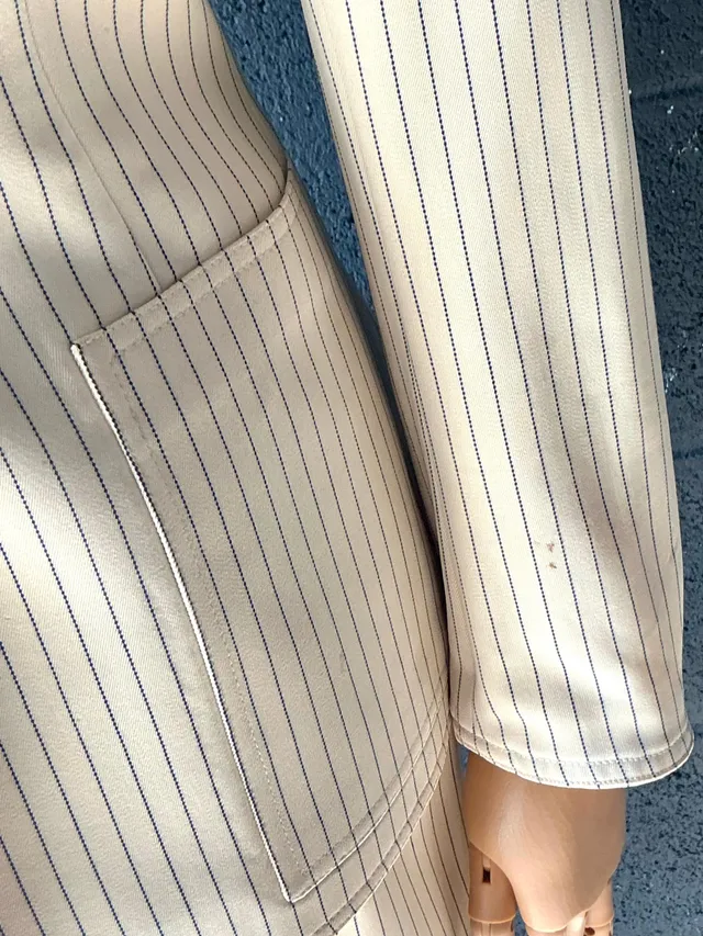 Vintage Givenchy Pinstripe Blazer Set — additional photo 5