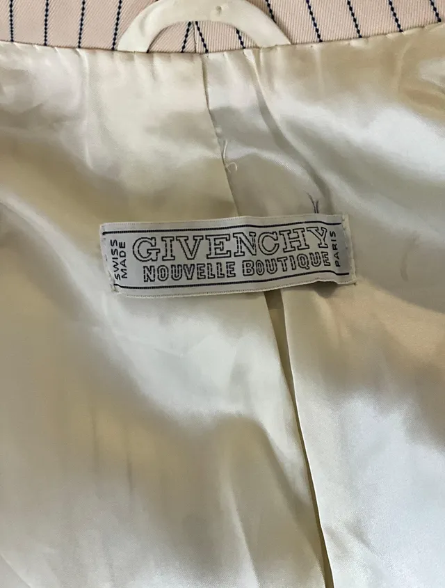 Vintage Givenchy Pinstripe Blazer Set — additional photo 6