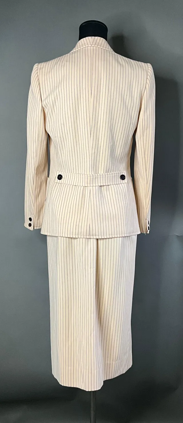Vintage Givenchy Pinstripe Blazer Set — additional photo 7