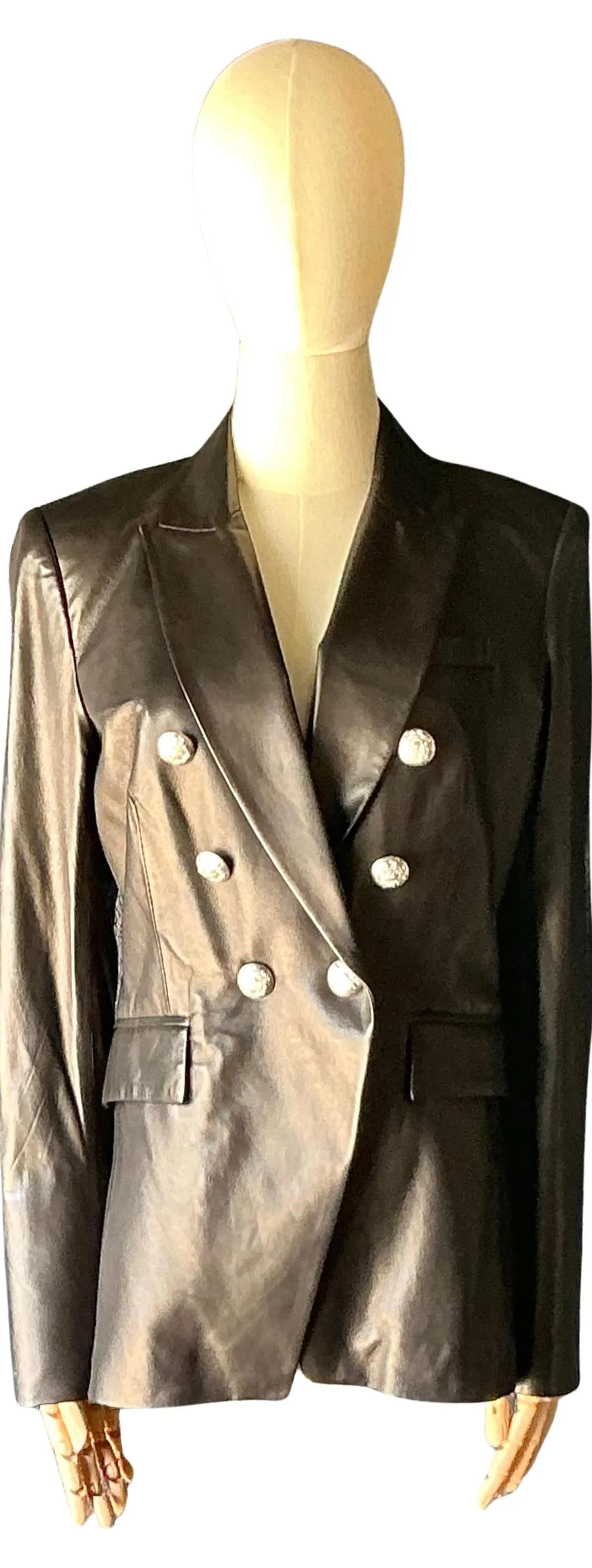 Vintage Veronica Beard Black Leather Jacket