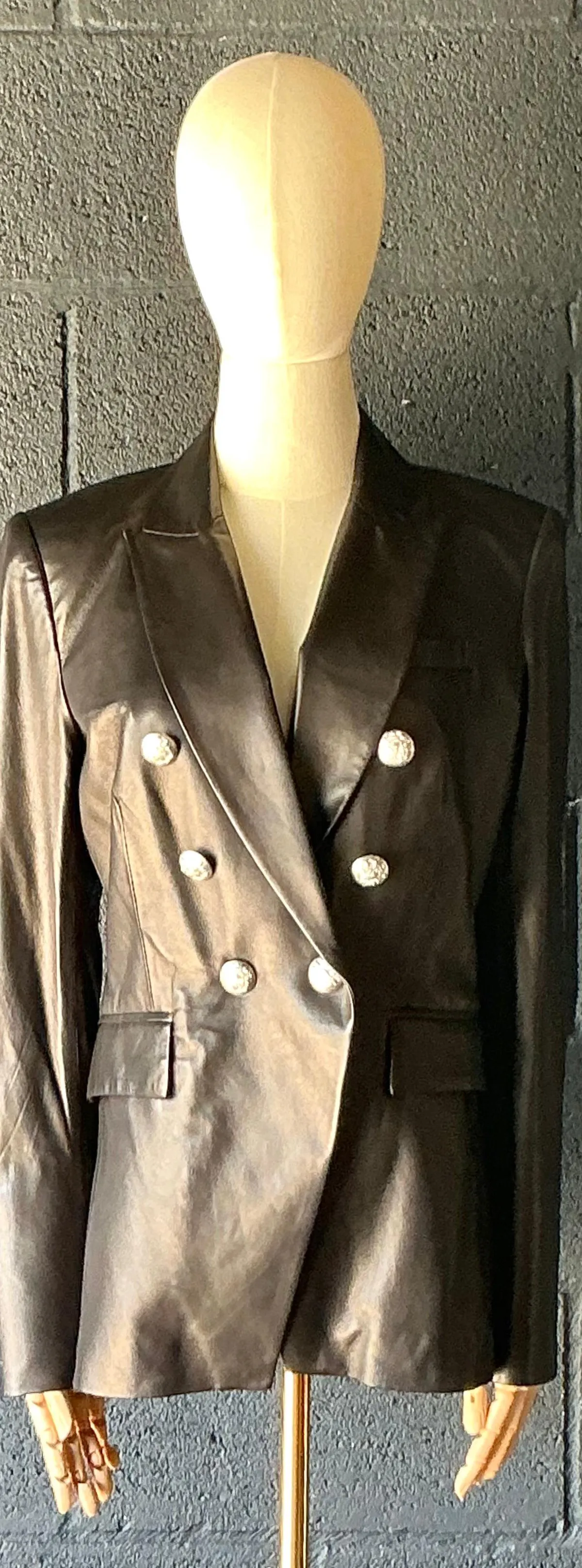 Vintage Veronica Beard Black Leather Jacket — additional photo 3