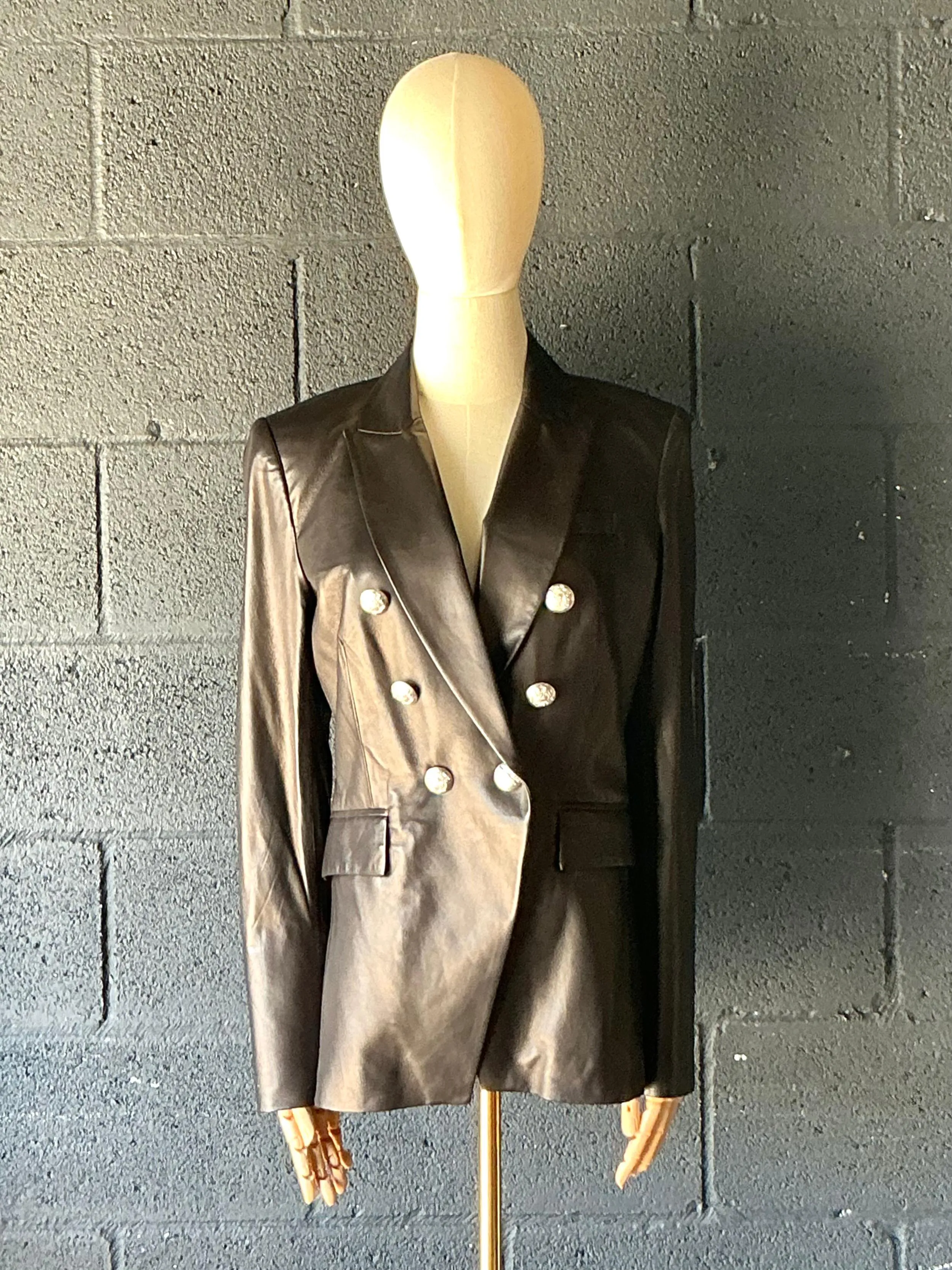 Vintage Veronica Beard Black Leather Jacket — additional photo 5