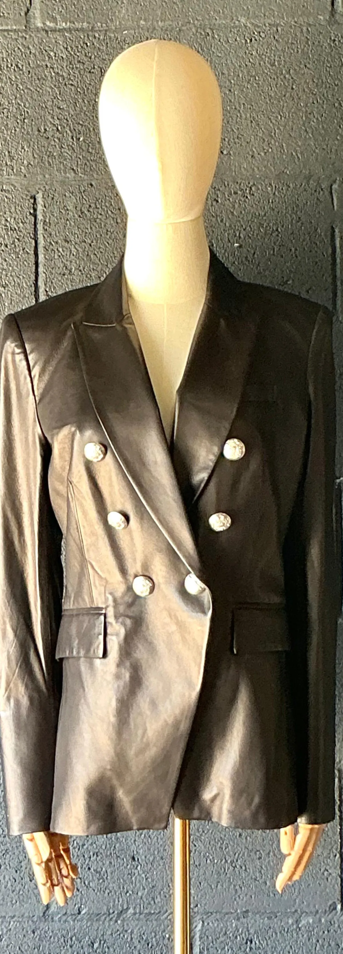 Vintage Veronica Beard Black Leather Jacket — additional photo 4
