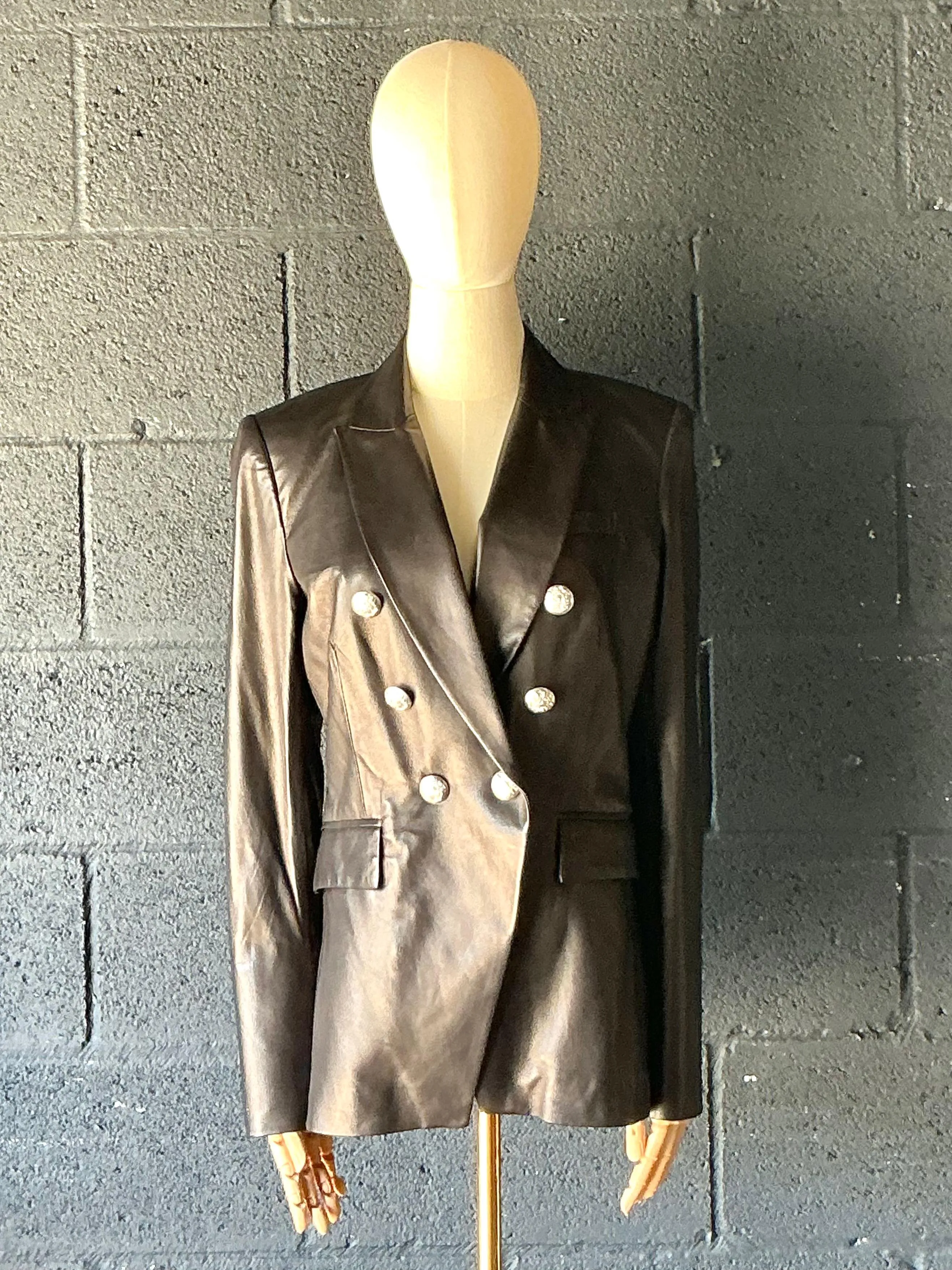 Vintage Veronica Beard Black Leather Jacket — additional photo 6