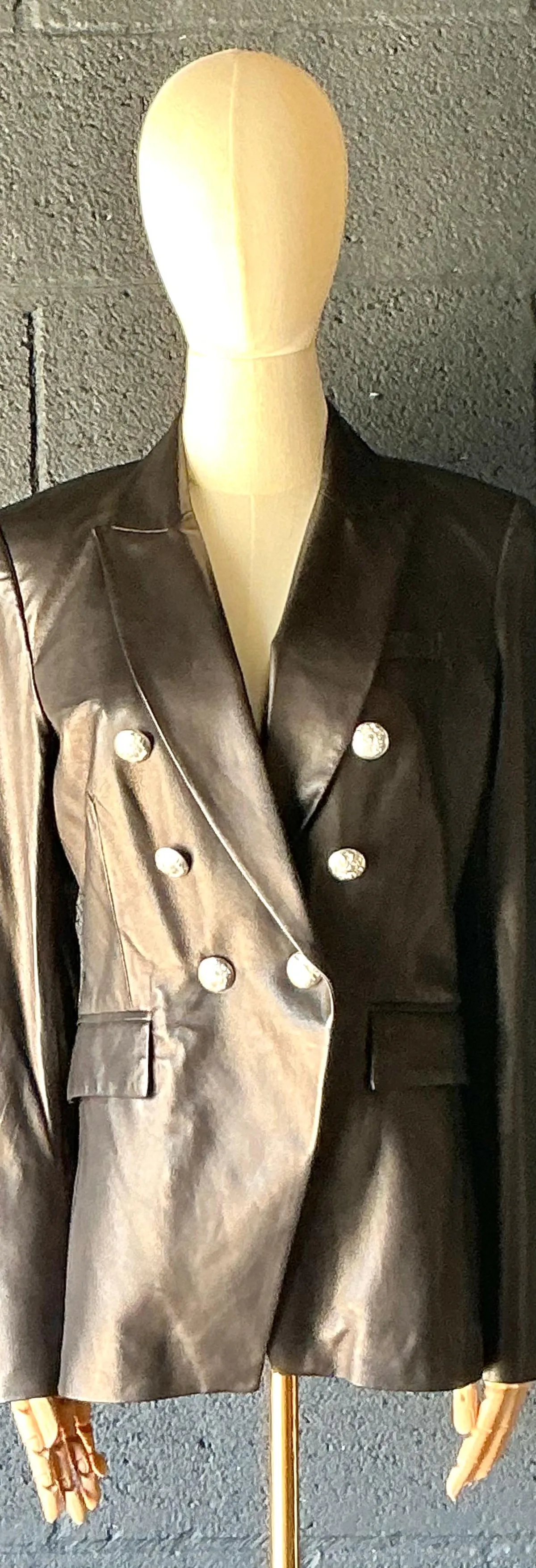 Vintage Veronica Beard Black Leather Jacket — additional photo 5