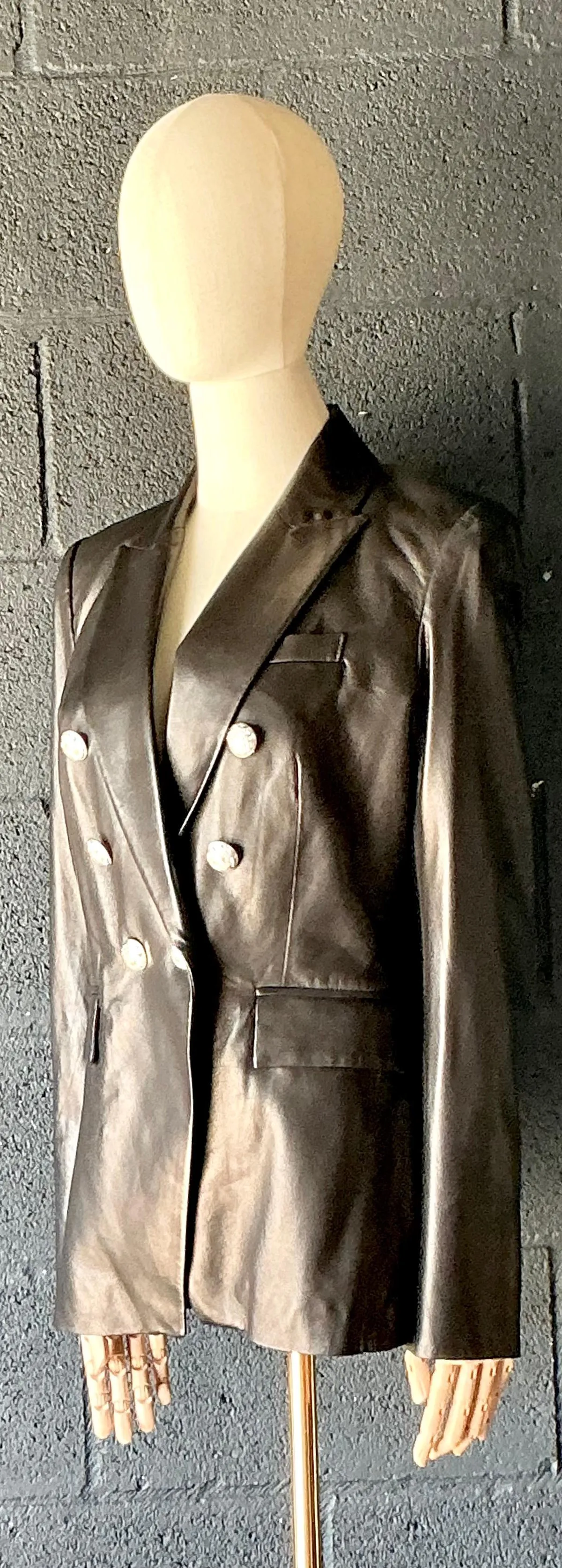 Vintage Veronica Beard Black Leather Jacket — additional photo 6