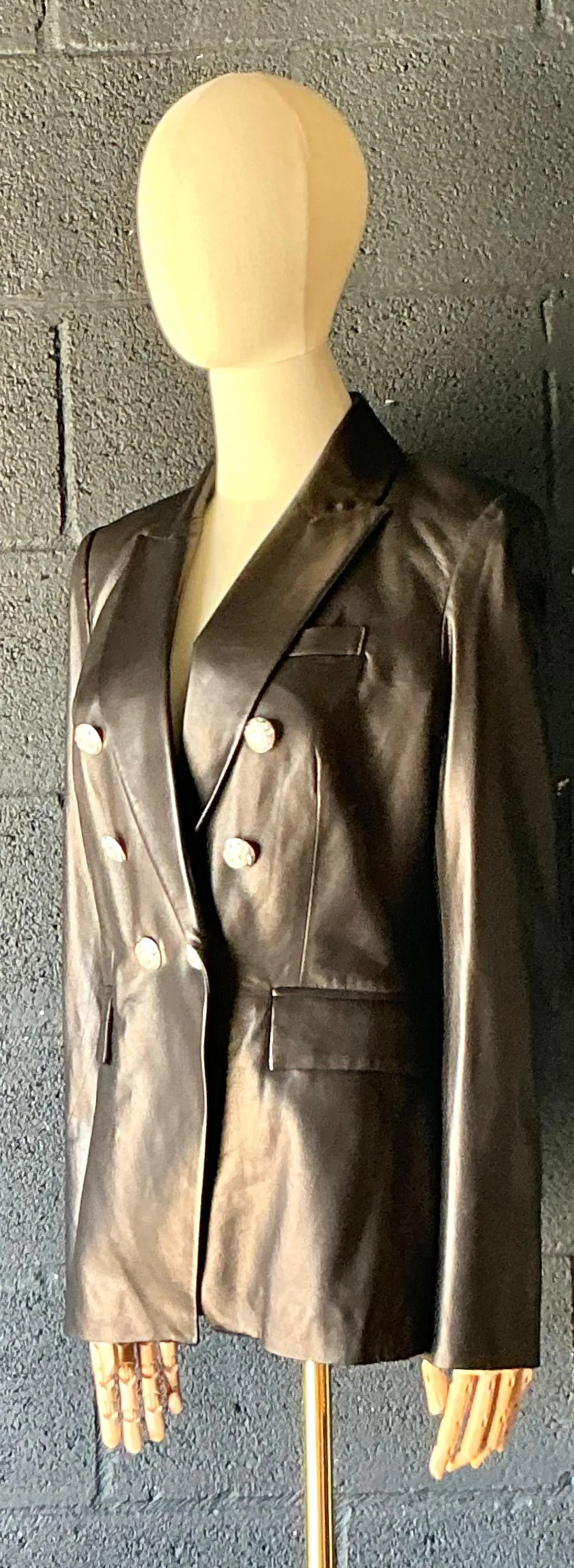 Vintage Veronica Beard Black Leather Jacket — additional photo 7