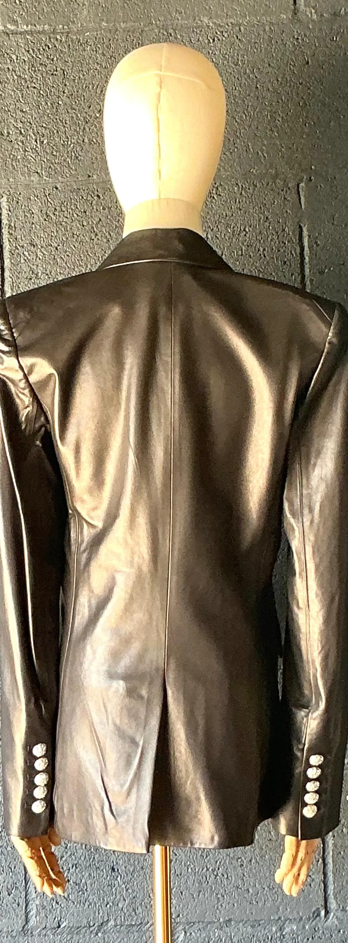 Vintage Veronica Beard Black Leather Jacket — additional photo 8