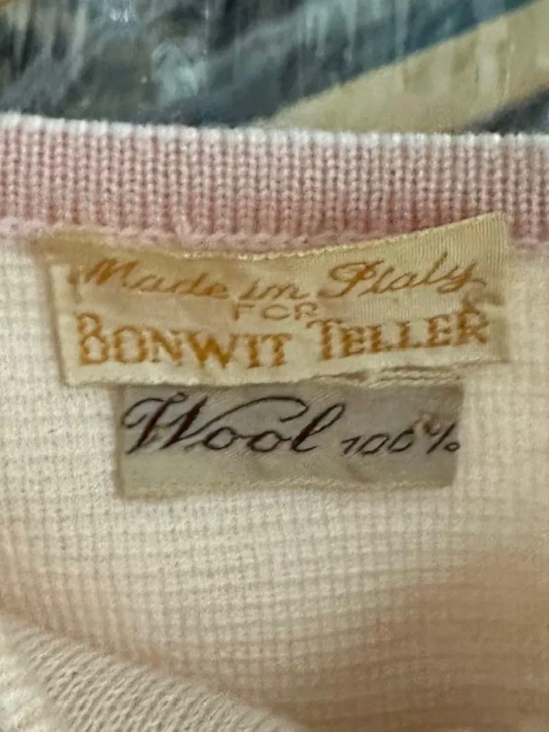 Vintage Bonwit Teller Wool Dress with Vest — additional photo 6