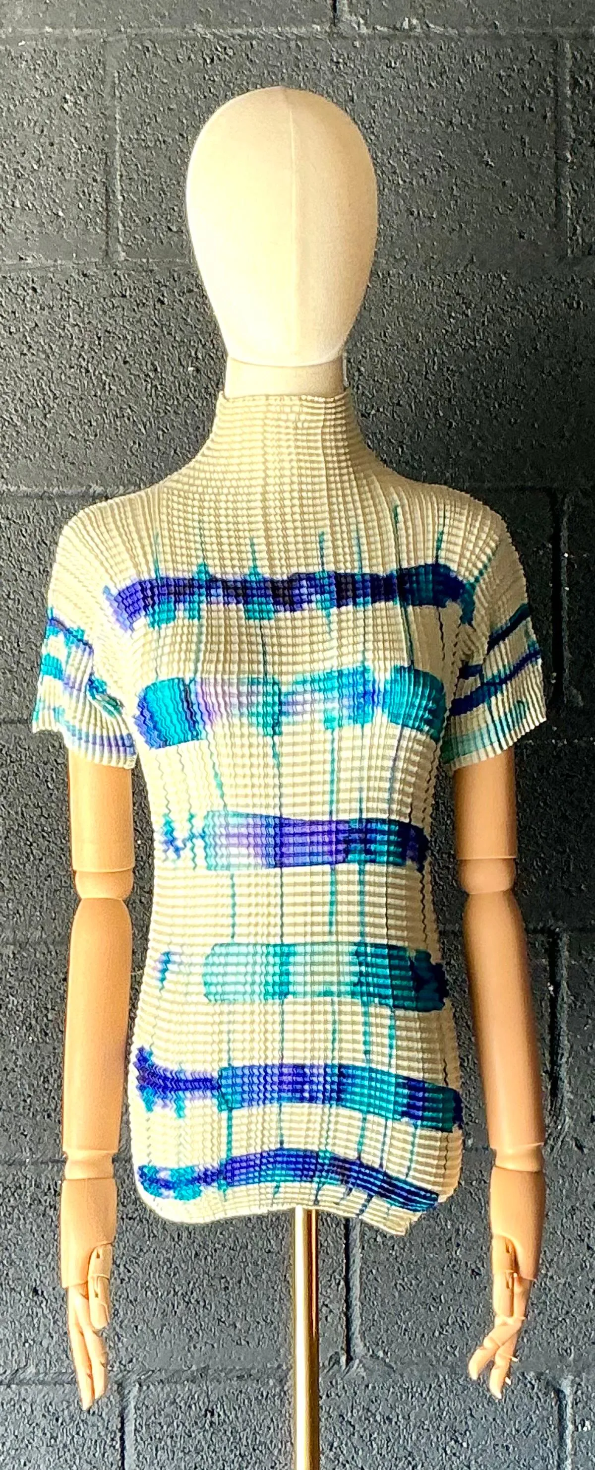 Vintage Issey Miyake Pleats Please Tie Dye T Shirt — additional photo 1