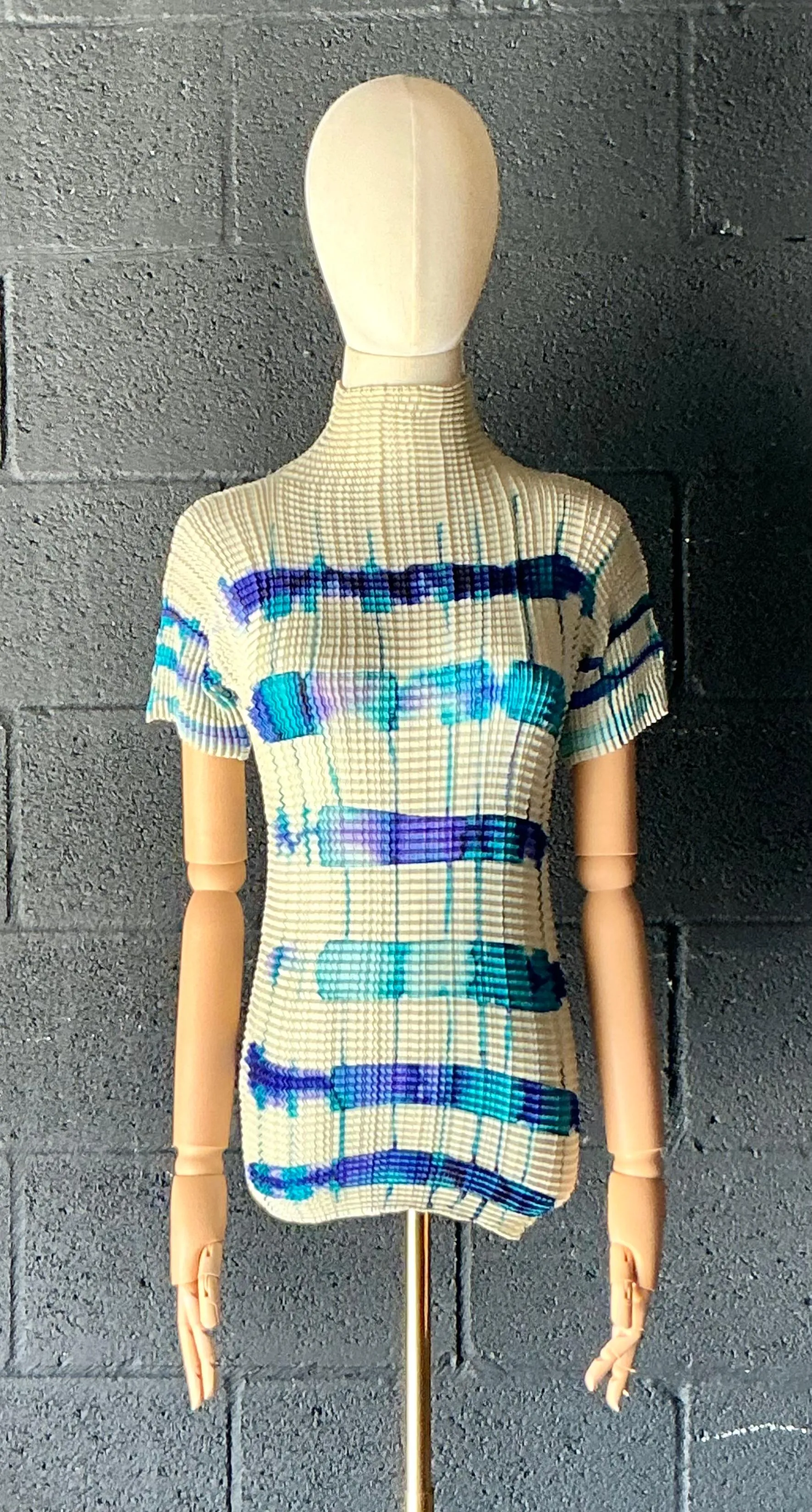 Vintage Issey Miyake Pleats Please Tie Dye T Shirt — additional photo 4