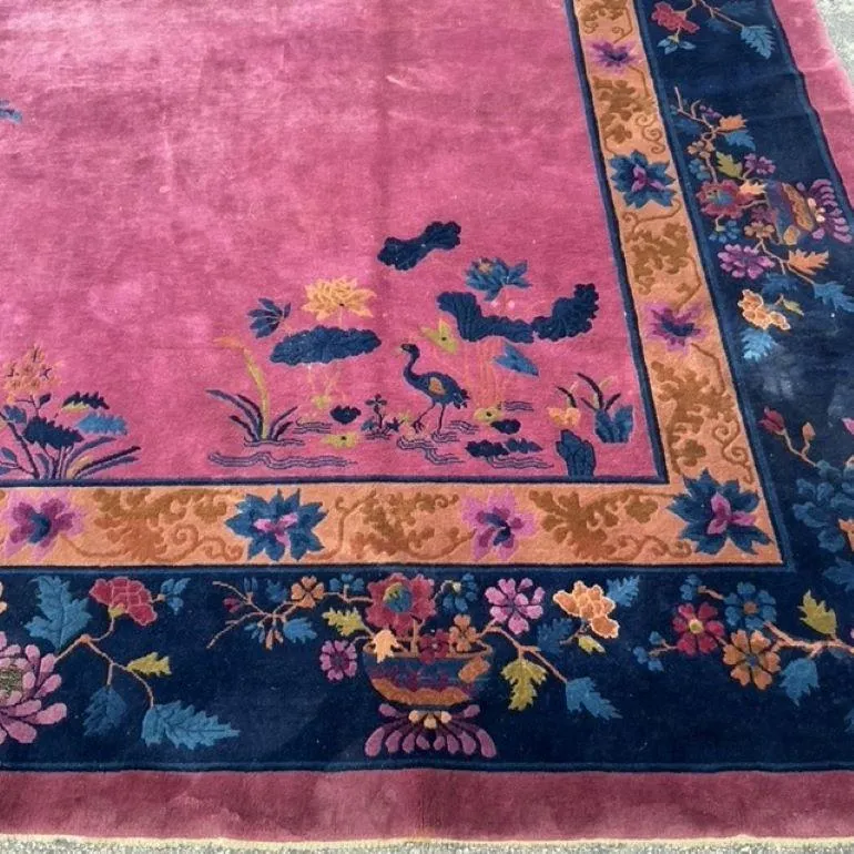 Vintage Asian Chinese Nichols Wool/Silk Rug — additional photo 6