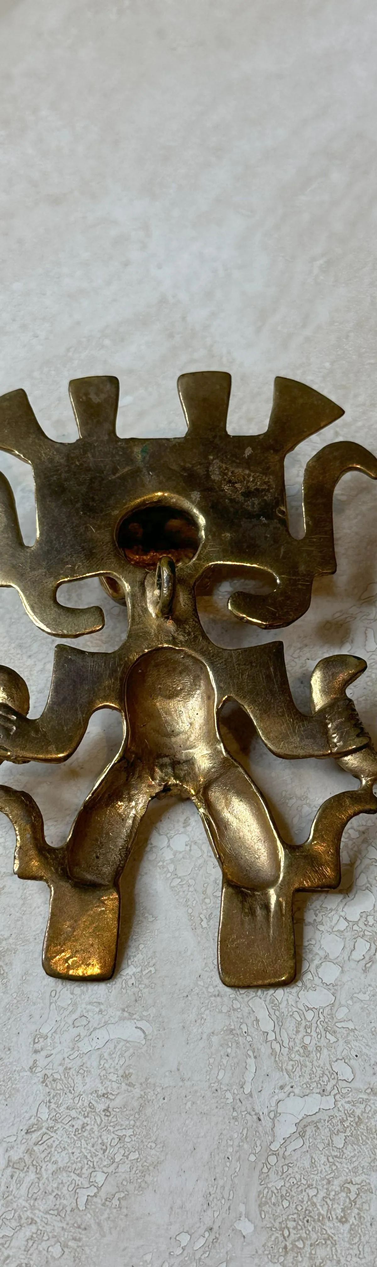 Vintage Gold Tribal Pendant — additional photo 5