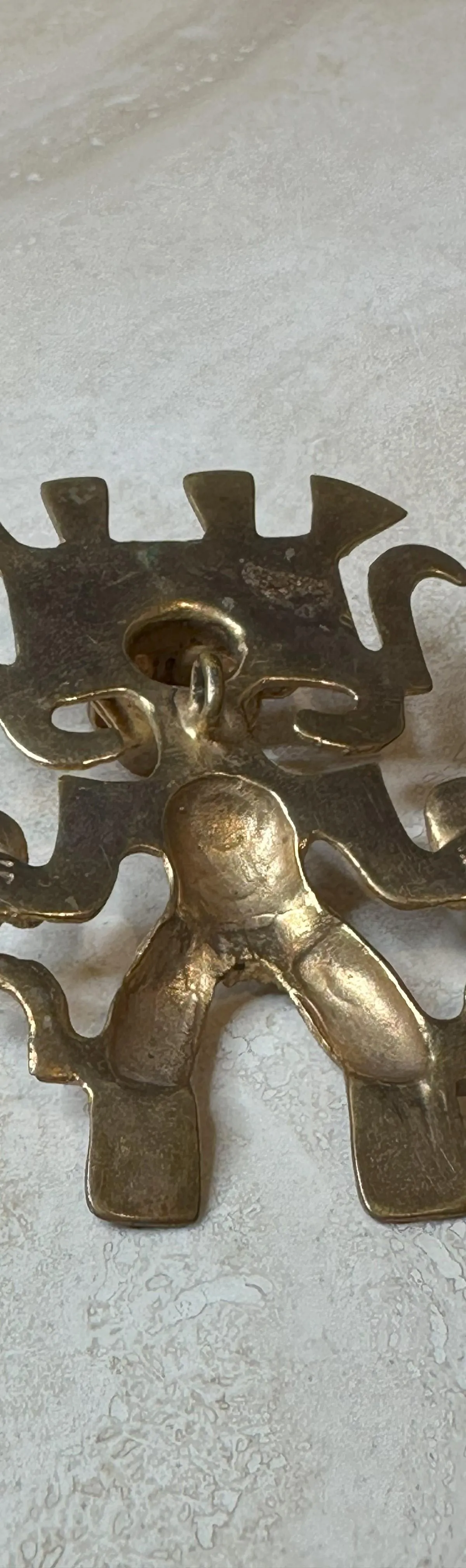 Vintage Gold Tribal Pendant — additional photo 6