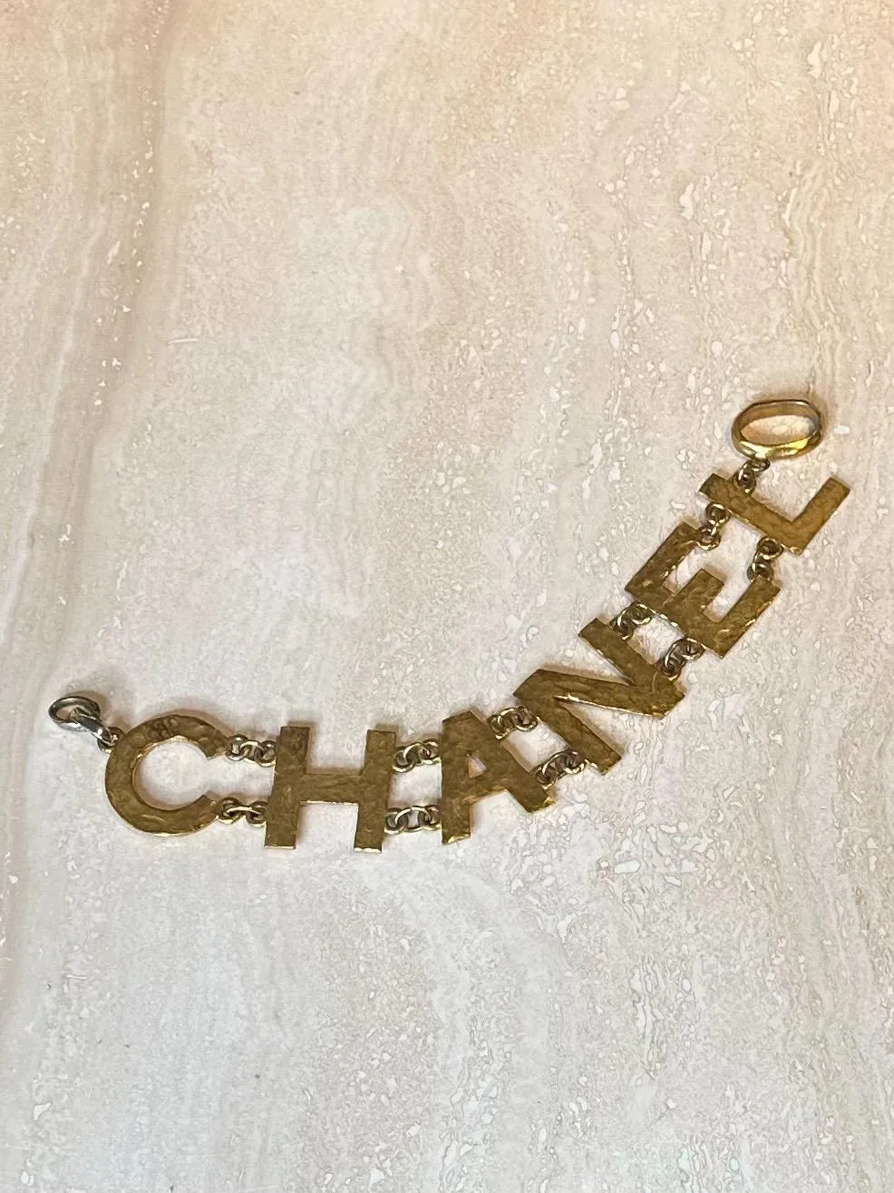 Monumental Chanel Logo Belt Buckle