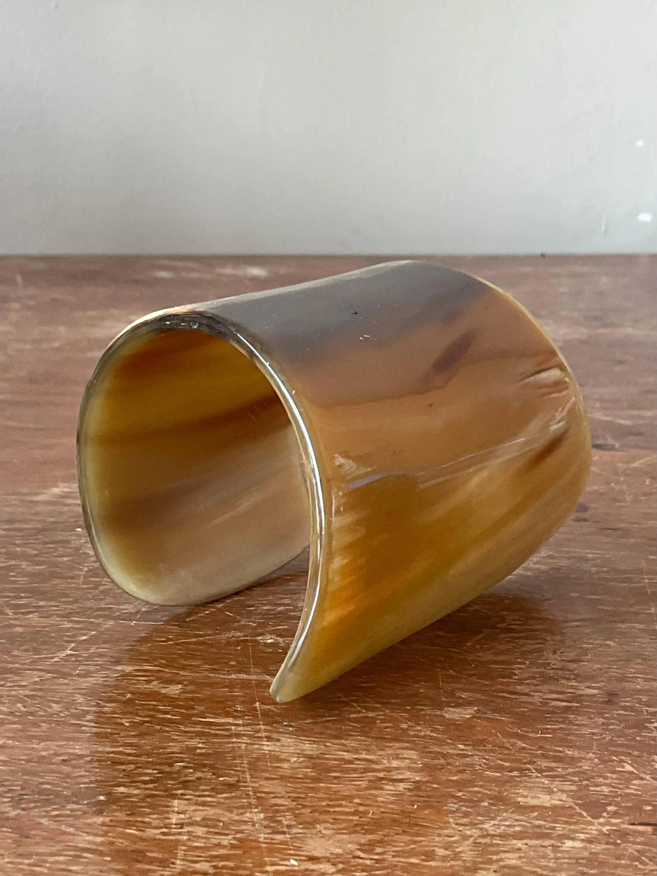Vintage Faux Buffalo Horn Resin Cuff — additional photo 3