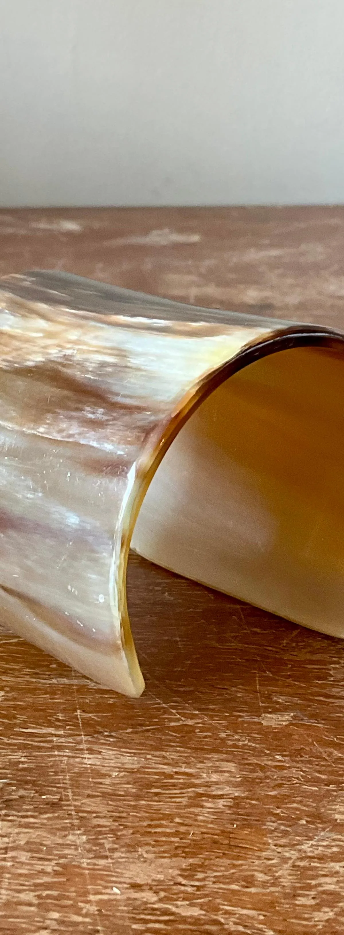Vintage Faux Buffalo Horn Resin Cuff — additional photo 4