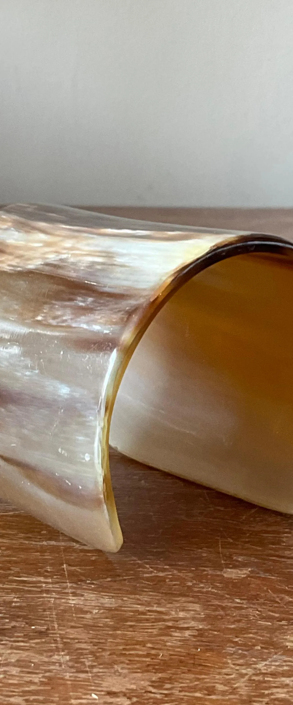 Vintage Faux Buffalo Horn Resin Cuff — additional photo 5