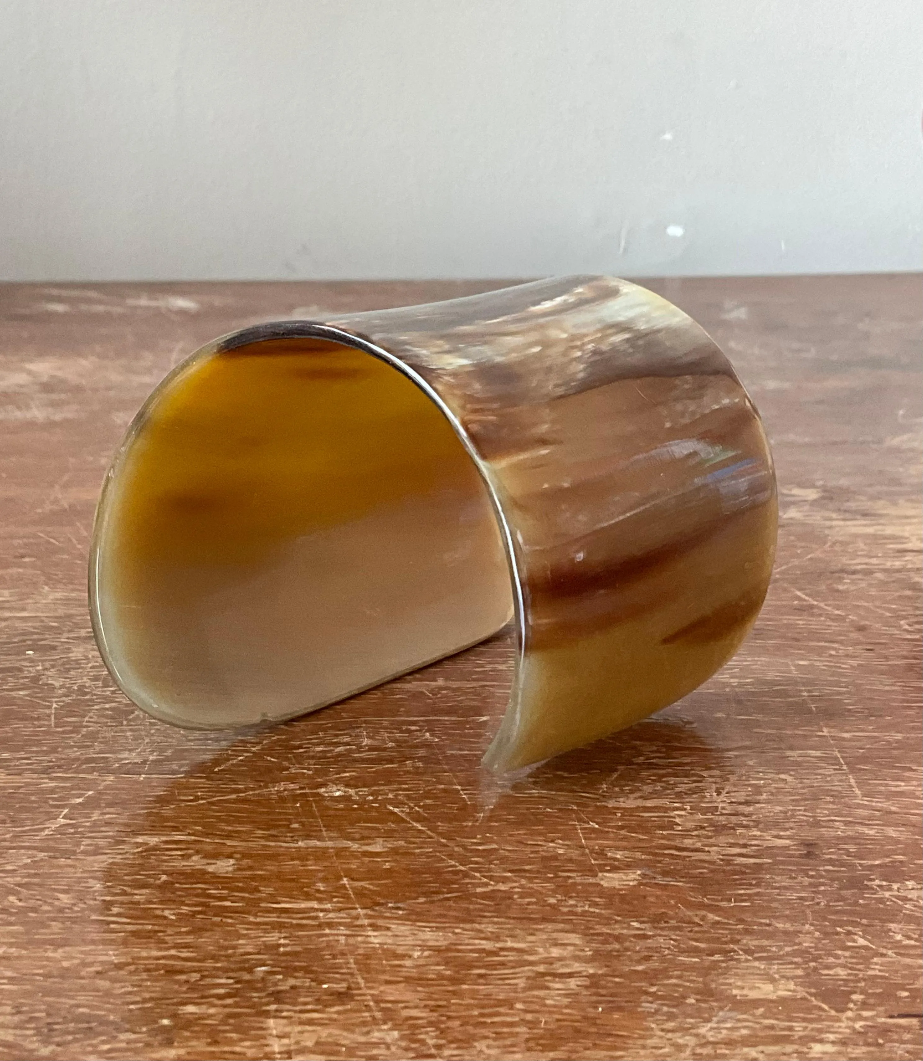 Vintage Faux Buffalo Horn Resin Cuff — additional photo 7