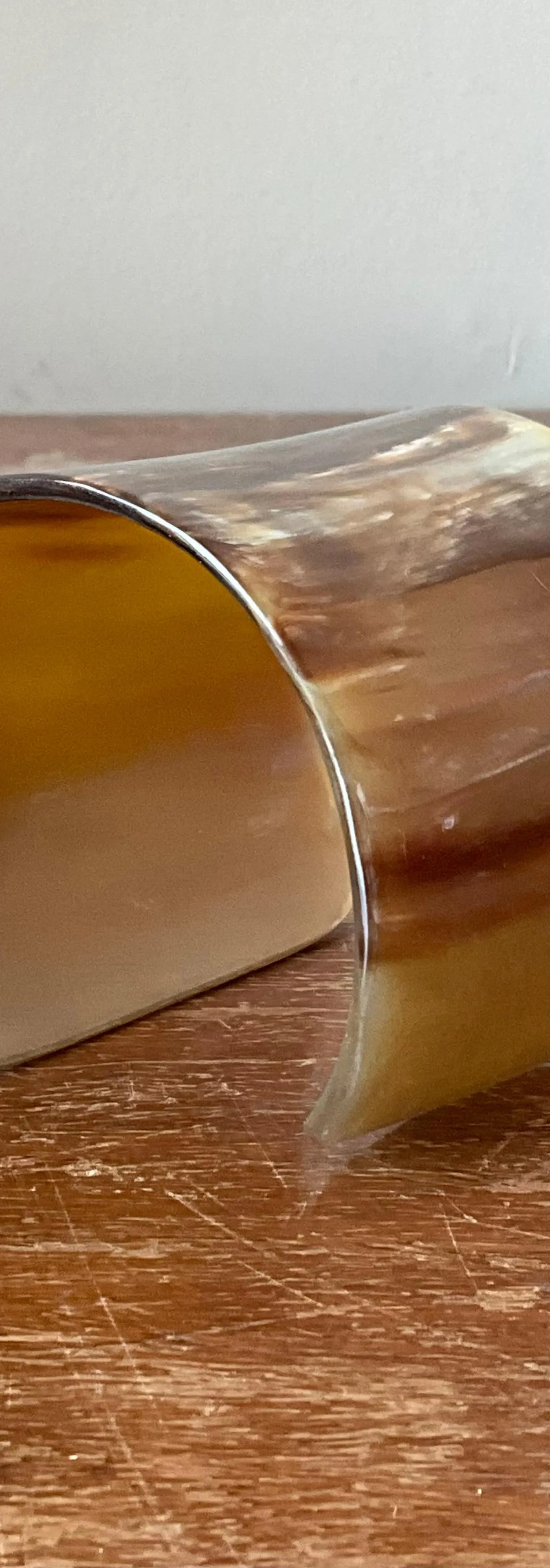 Vintage Faux Buffalo Horn Resin Cuff — additional photo 7