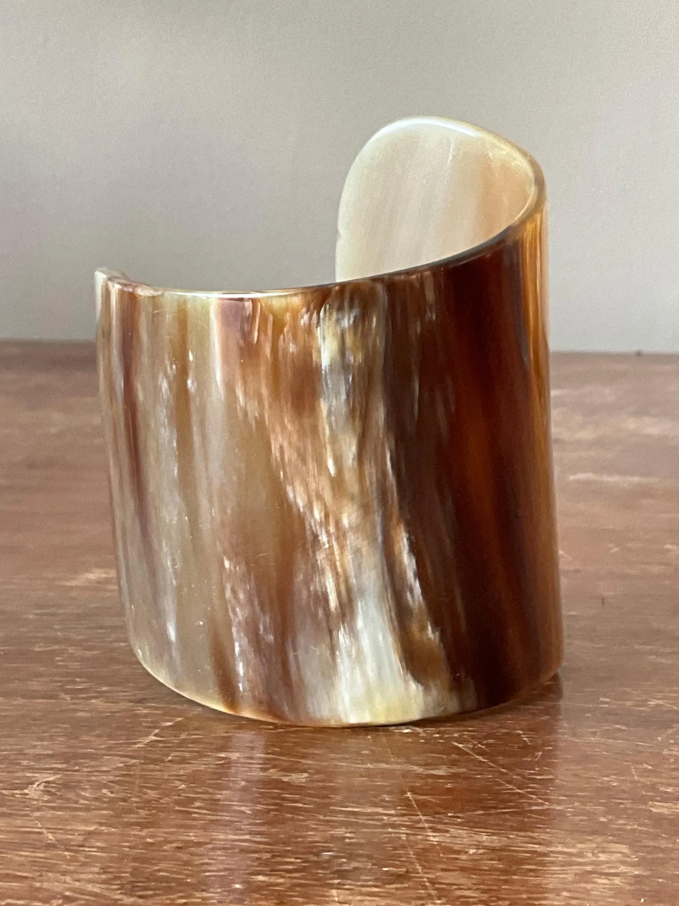 Vintage Faux Buffalo Horn Resin Cuff — additional photo 1