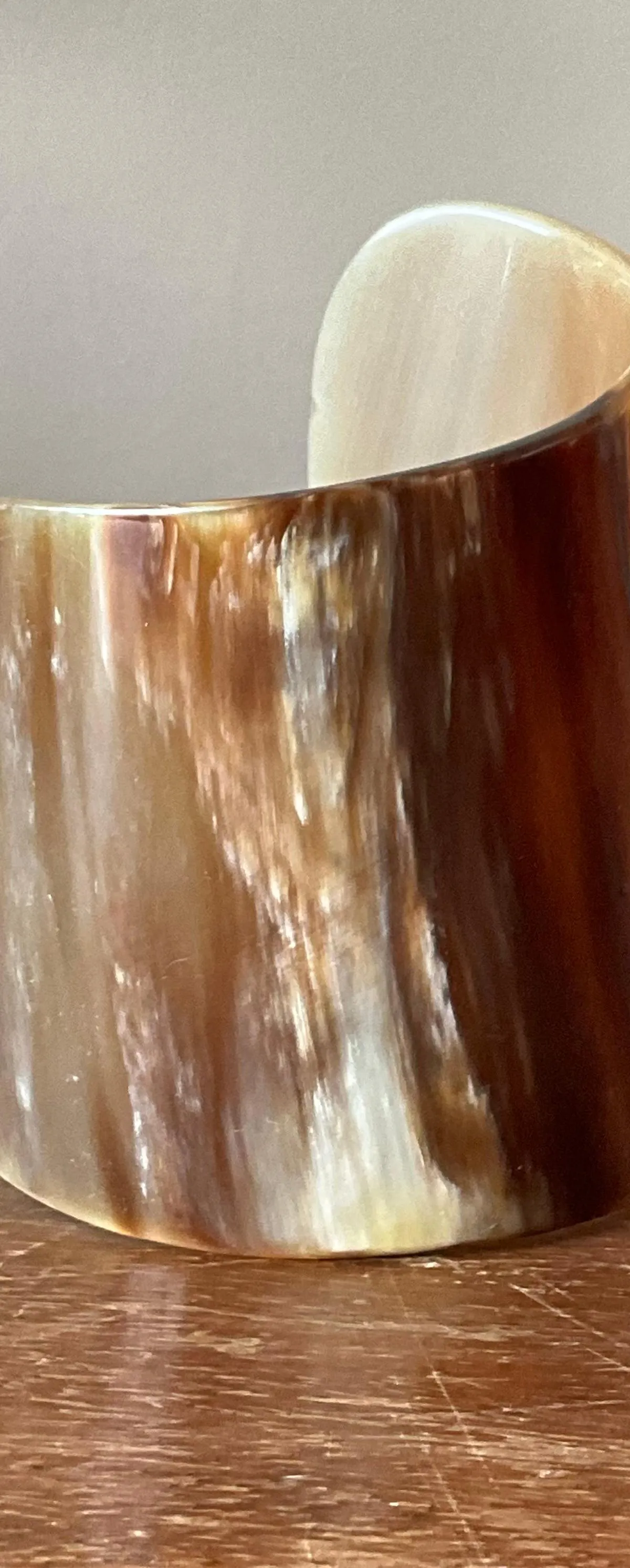 Vintage Faux Buffalo Horn Resin Cuff