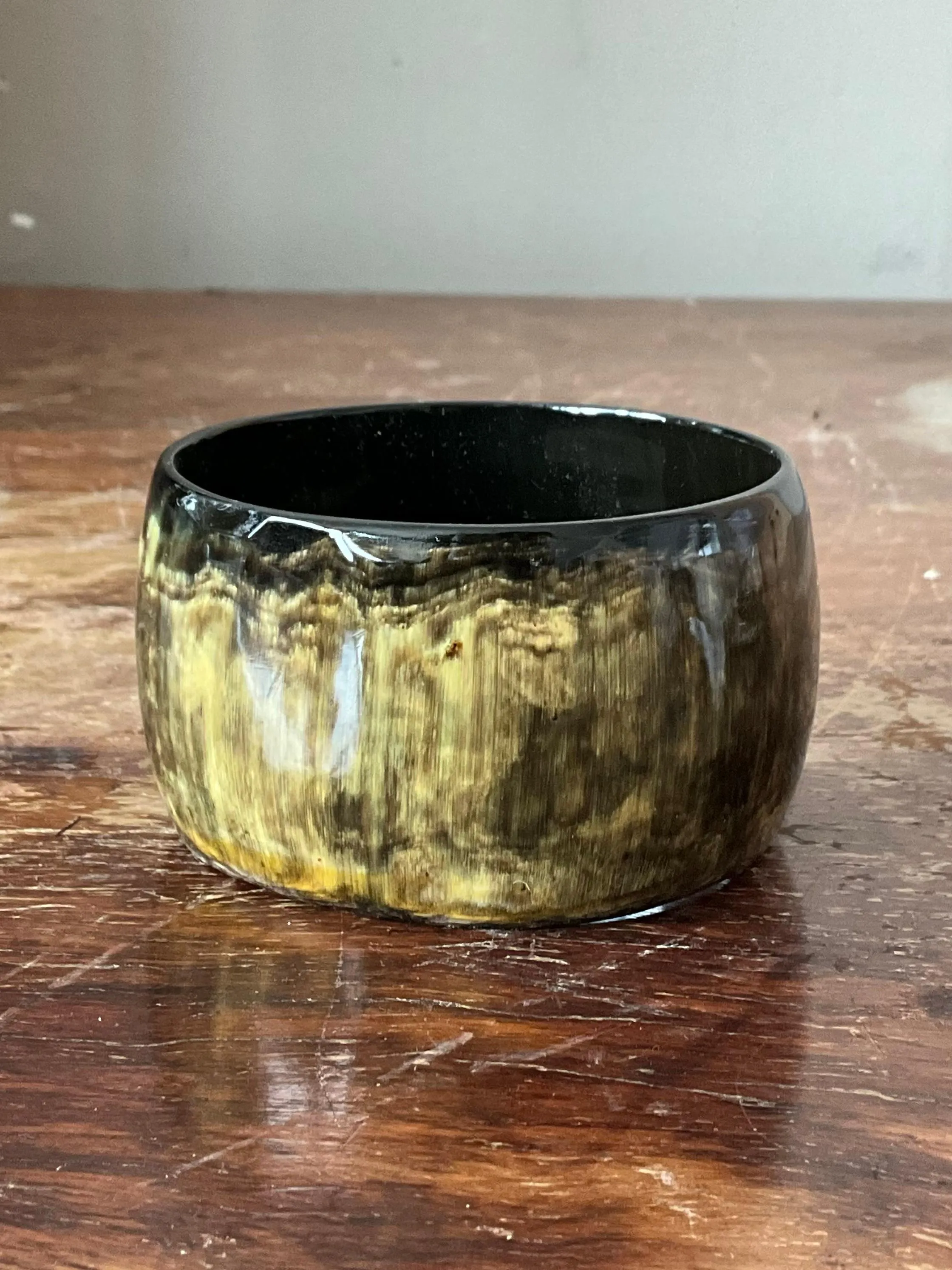 Vintage Resin Kenya Horn Bangle — additional photo 1