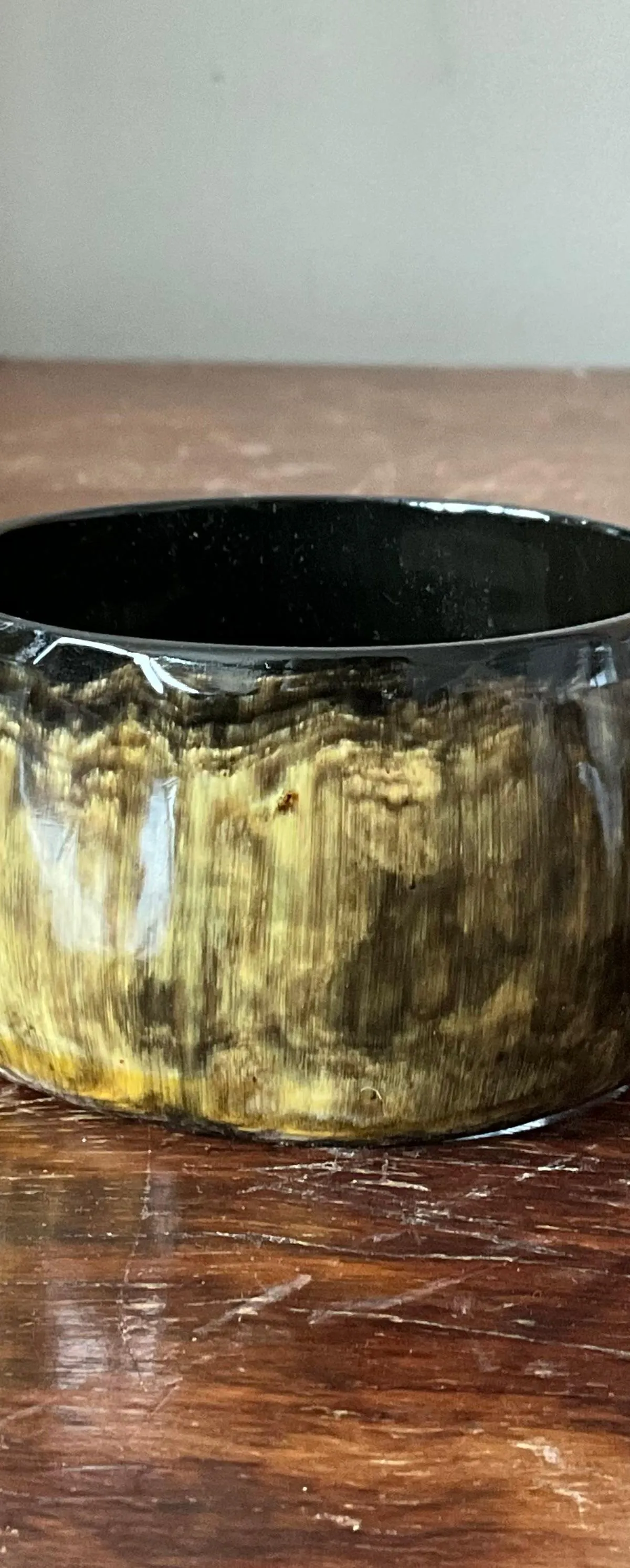 Vintage Resin Kenya Horn Bangle